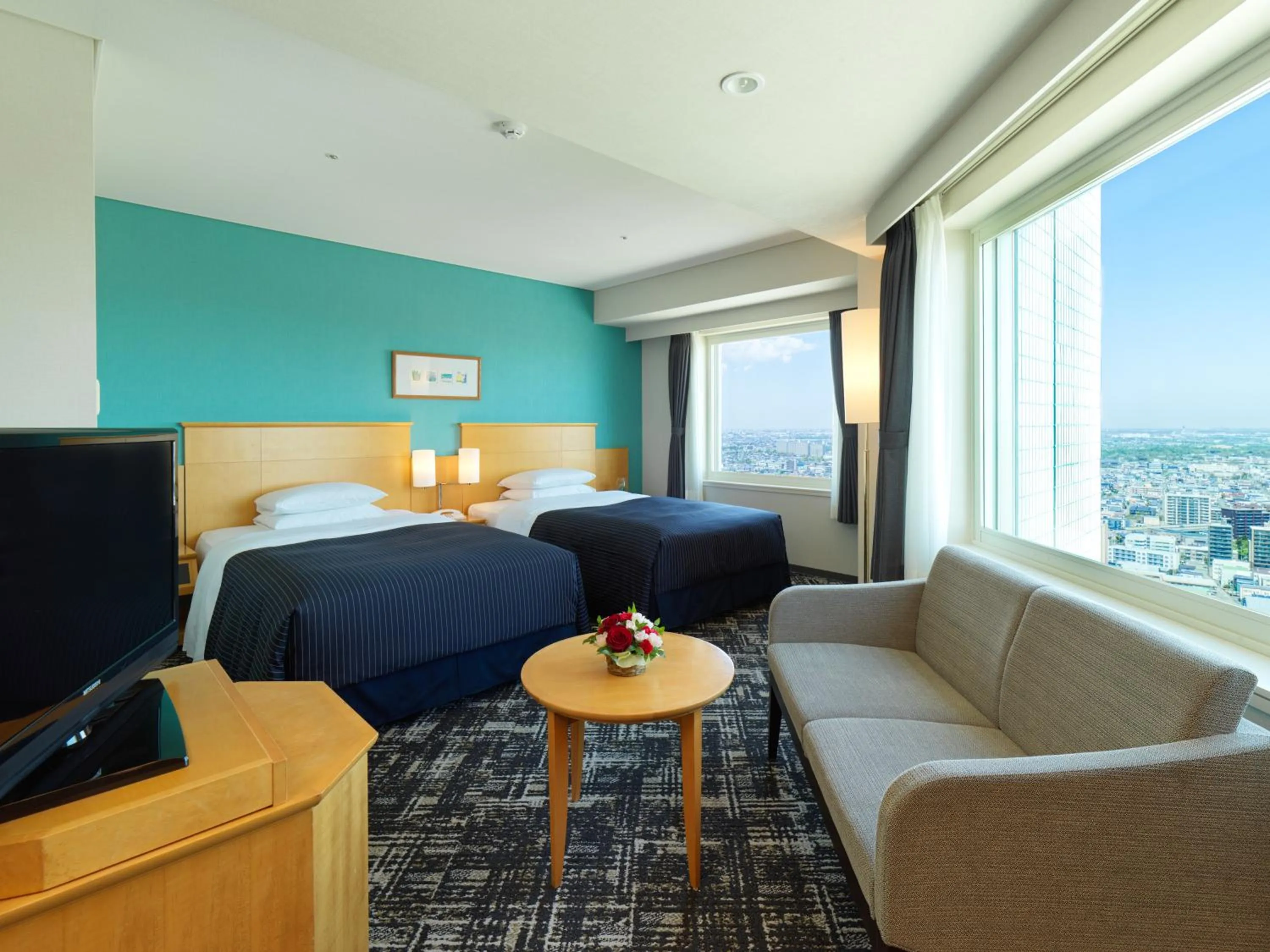 Photo of the whole room, Bed in Hotel Emisia Sapporo