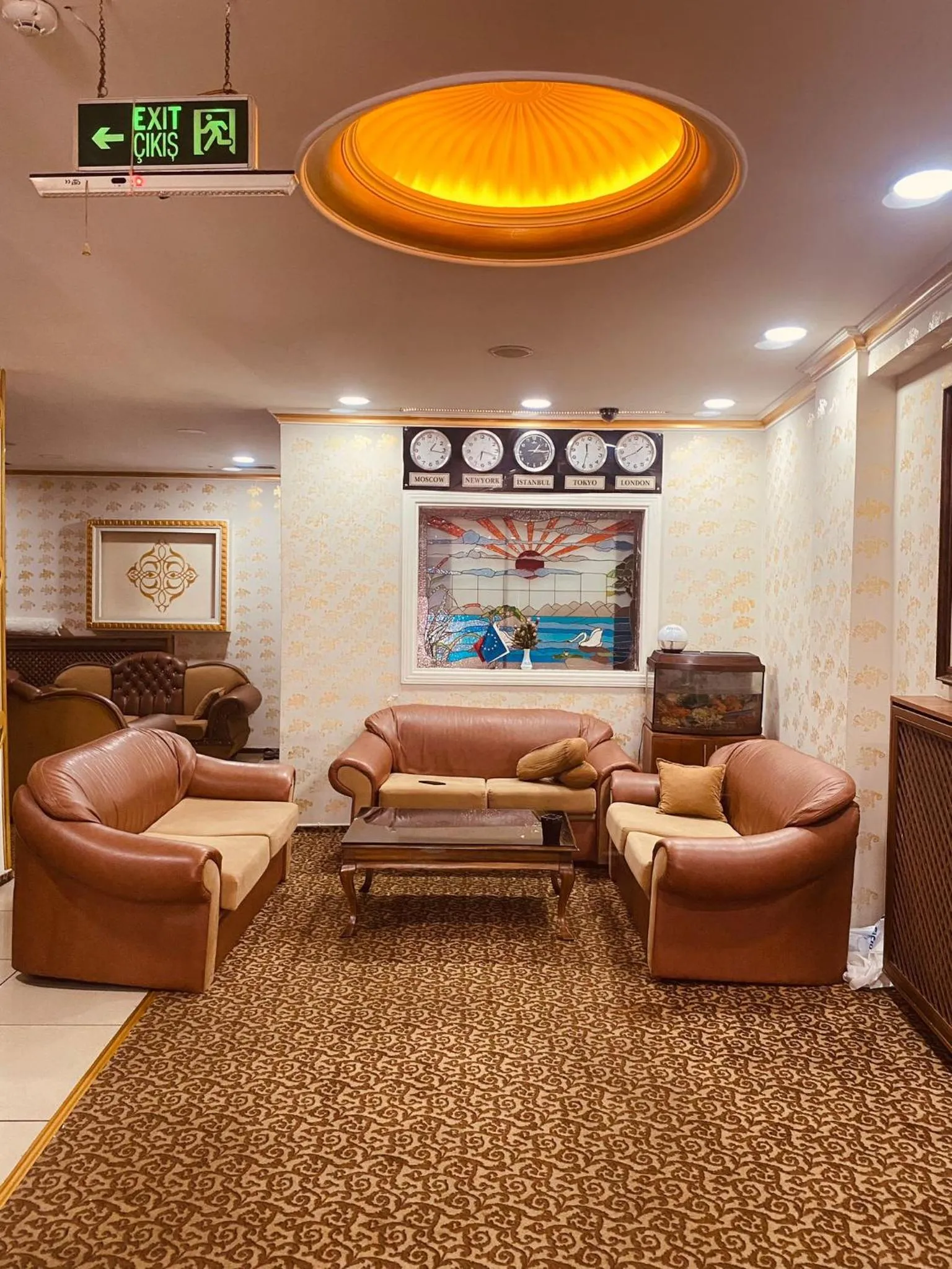 Seating area in Hotel Diva