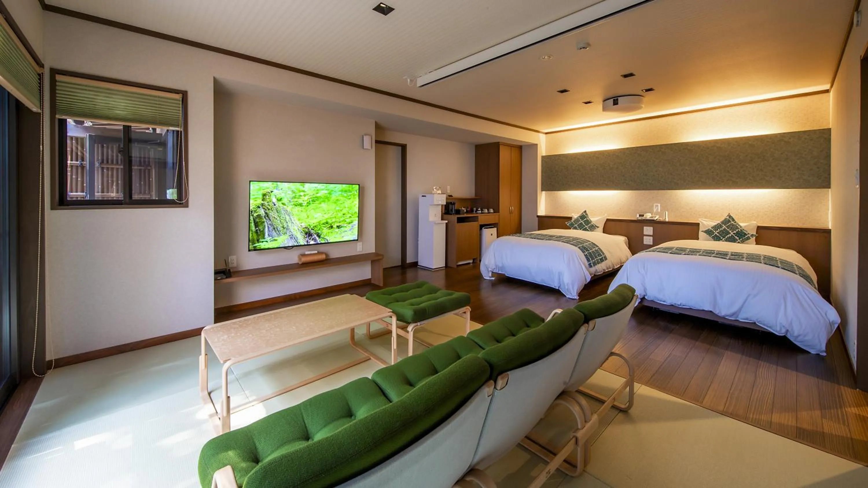 Bed in Hanare no yado Kamigakure