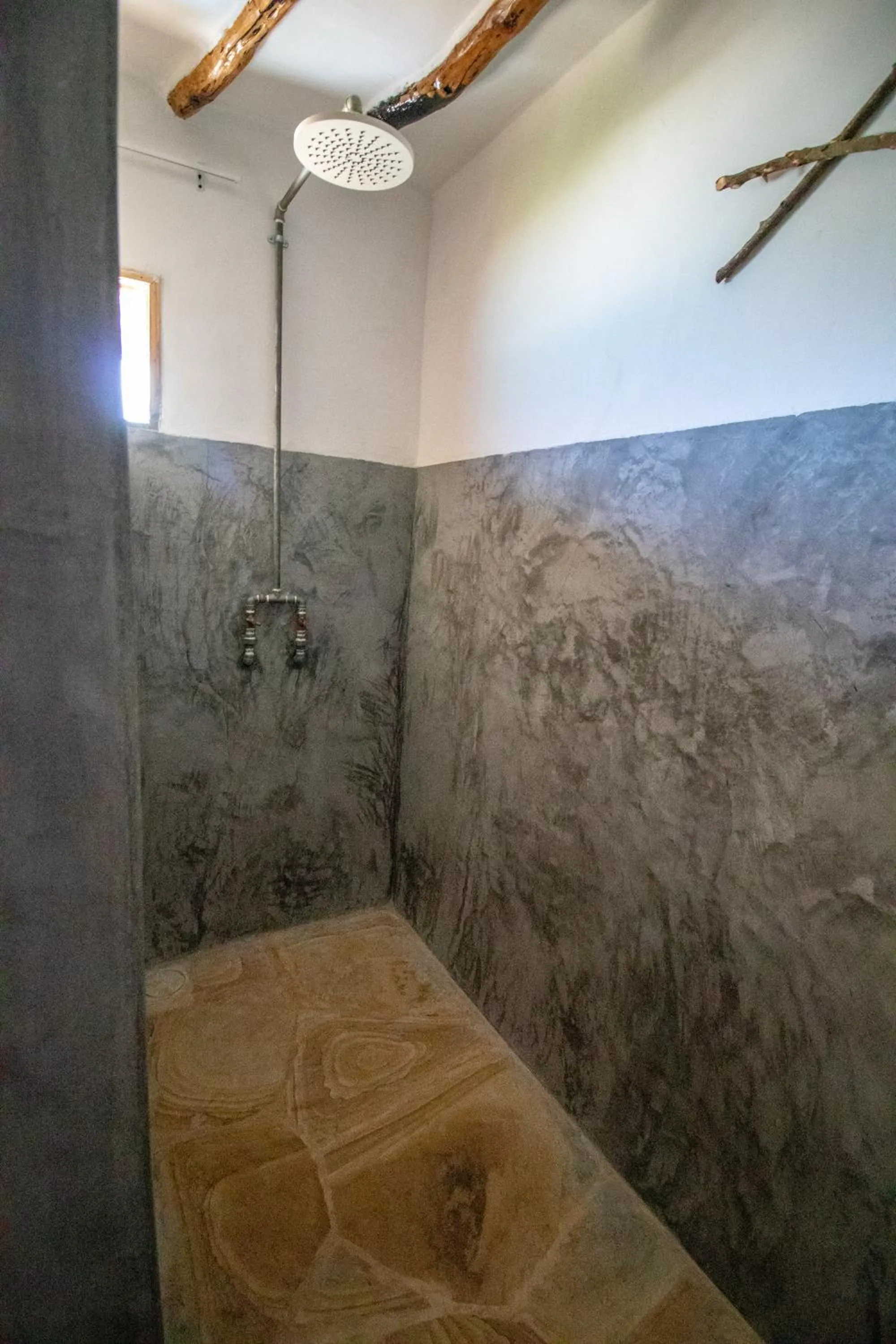 Shower in Nest Style Beach Hotel Zanzibar