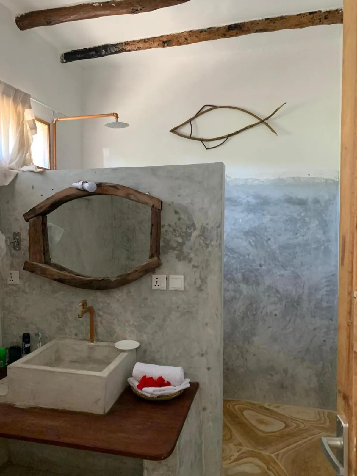 Bathroom in Nest Style Beach Hotel Zanzibar