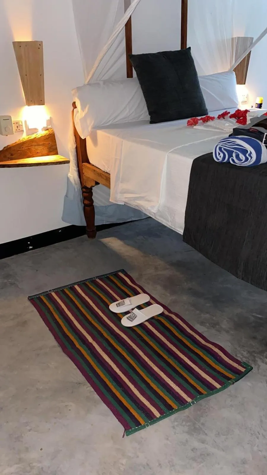 Bedroom, Bed in Nest Style Beach Hotel Zanzibar