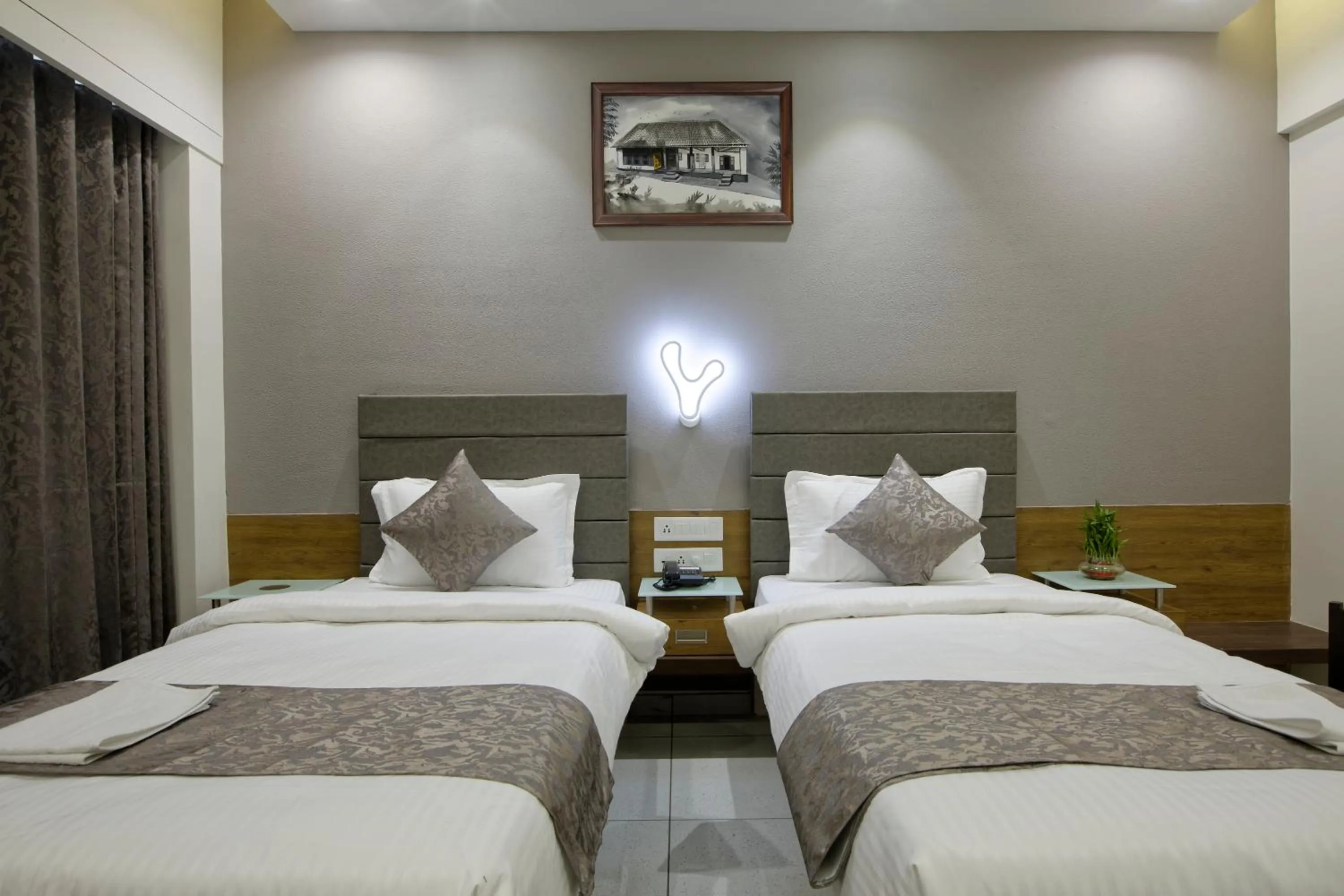 Bed in HOTEL AURELLIA