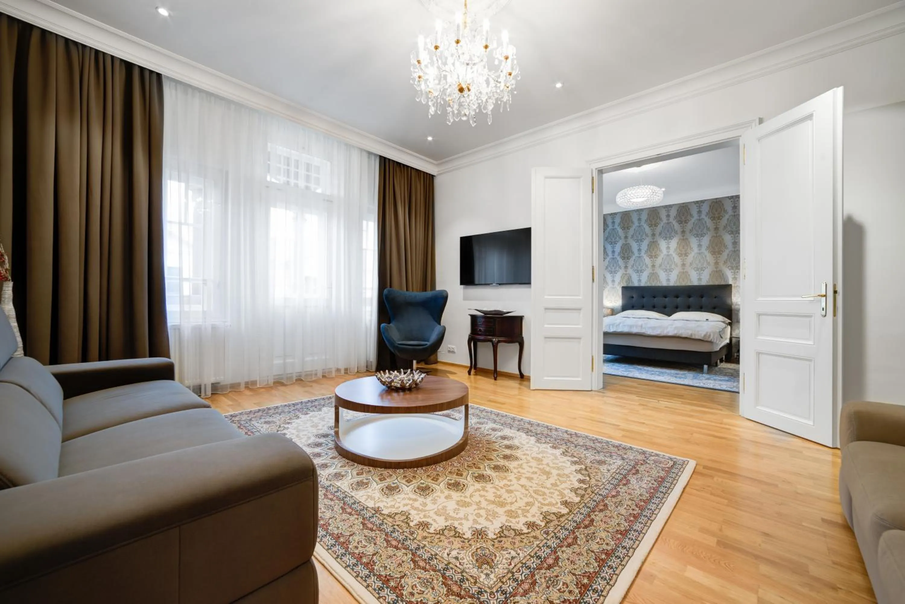 Bed in Bishop Apartments