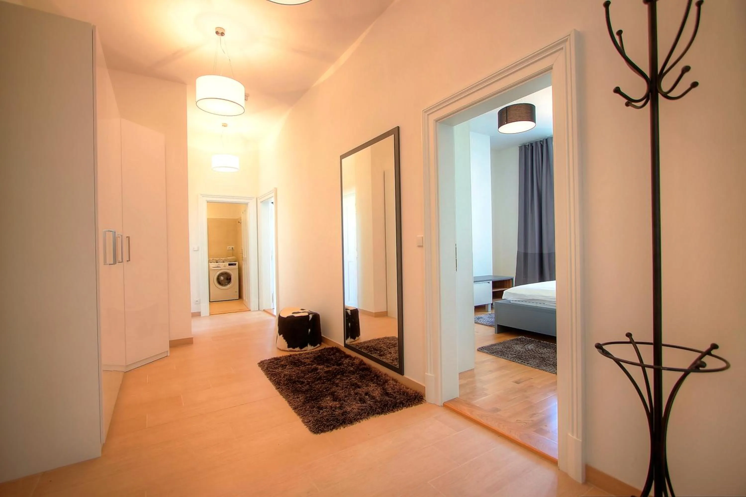 Decorative detail, Bed in Bishop Apartments