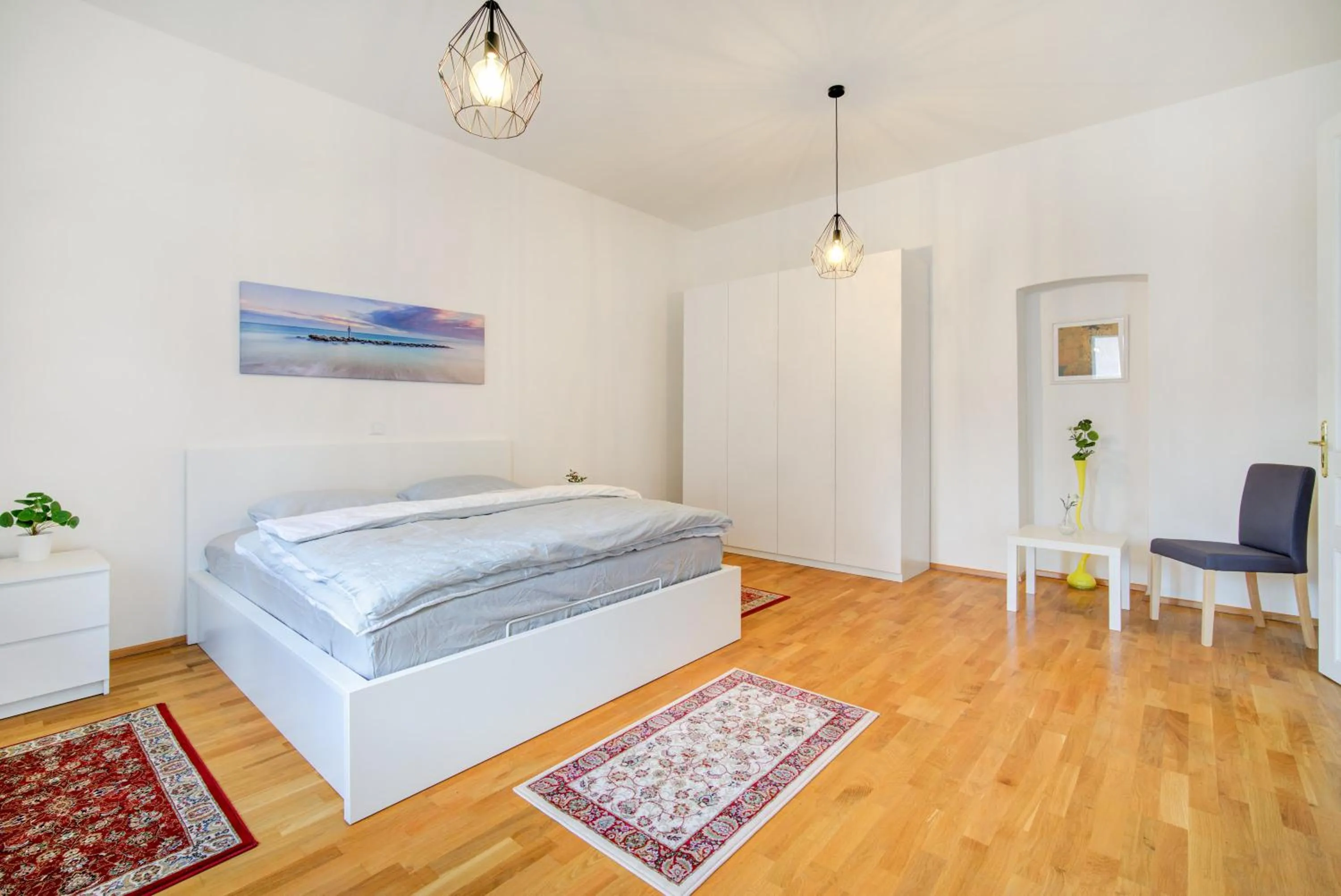 Bed in Bishop Apartments