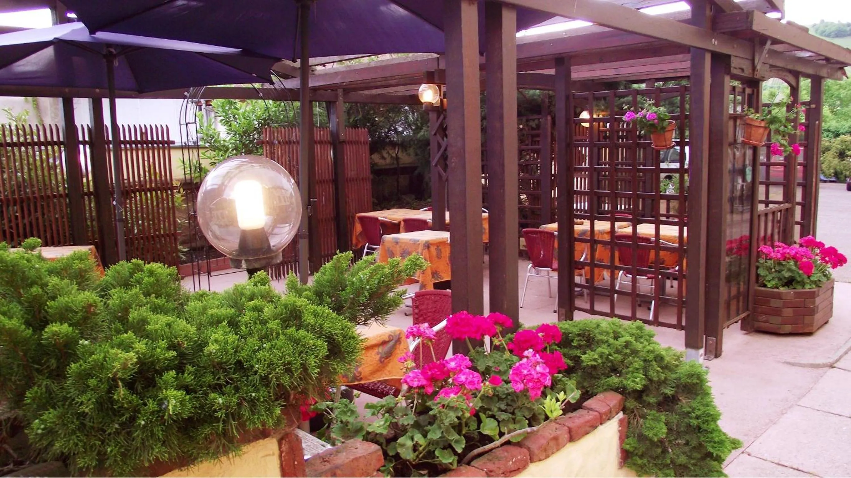 Patio in Hotel Restaurant Cristal