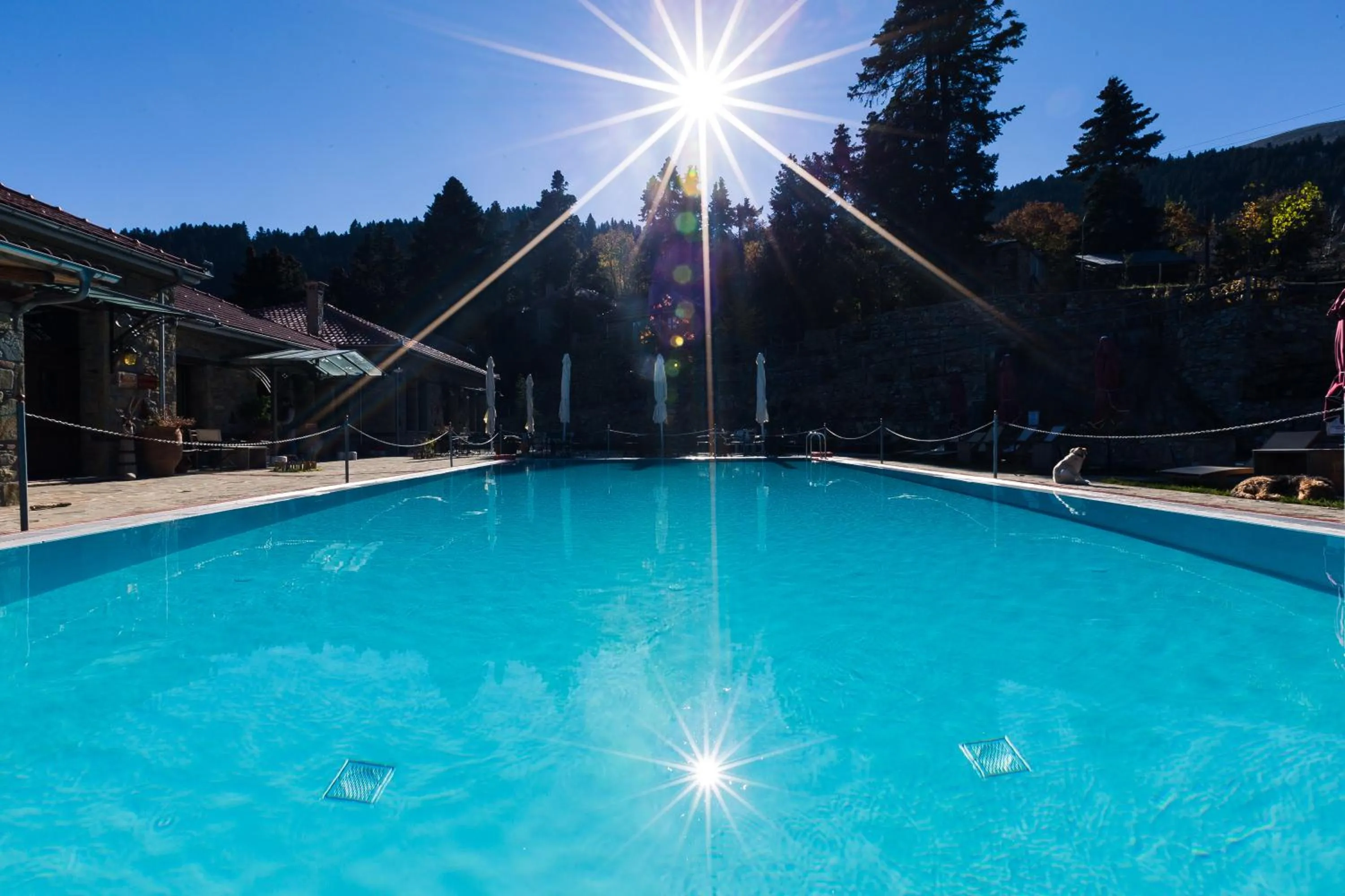 Swimming pool in Montanema Handmade Village