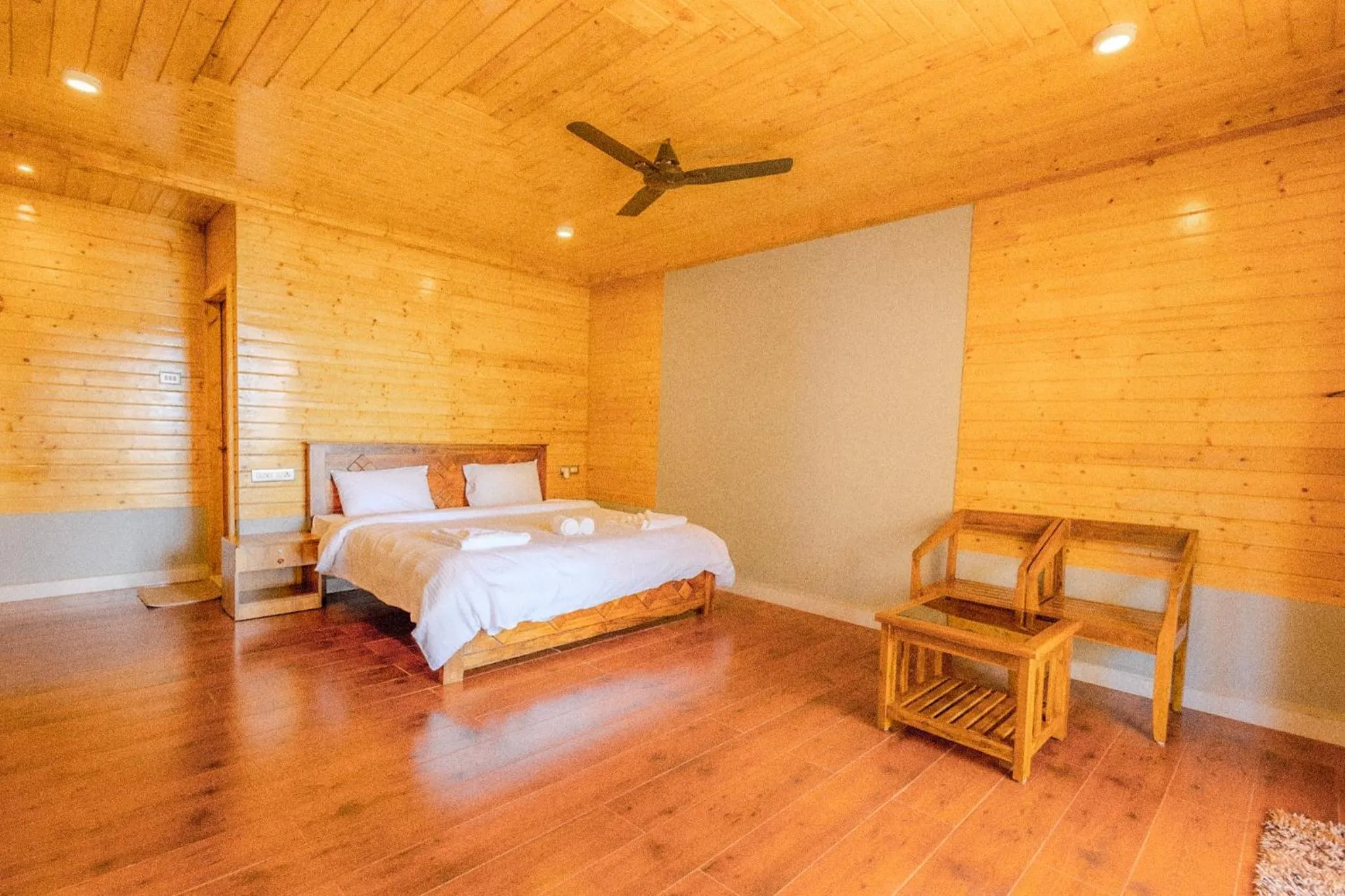 Bed in The O2H Agonda Beach Resort