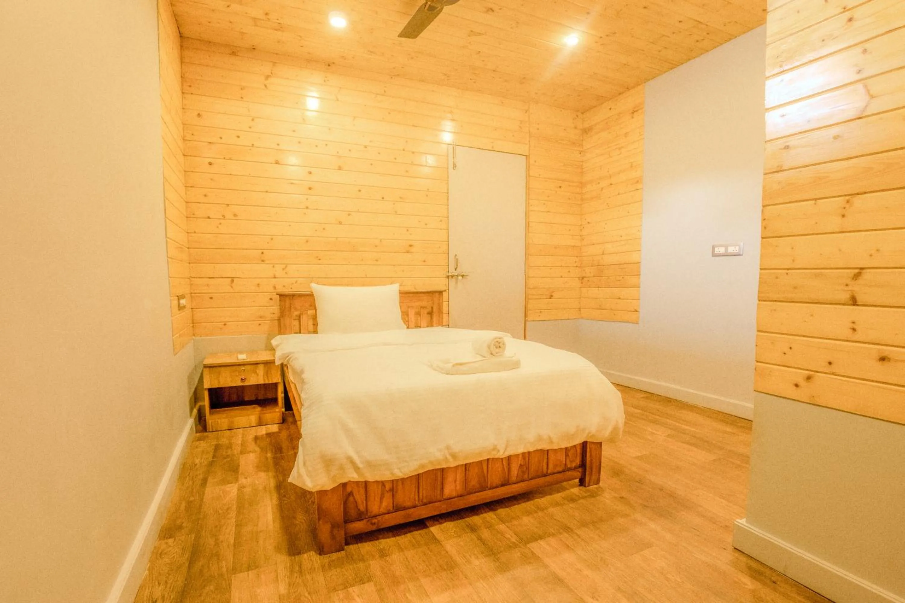 Bed in The O2H Agonda Beach Resort