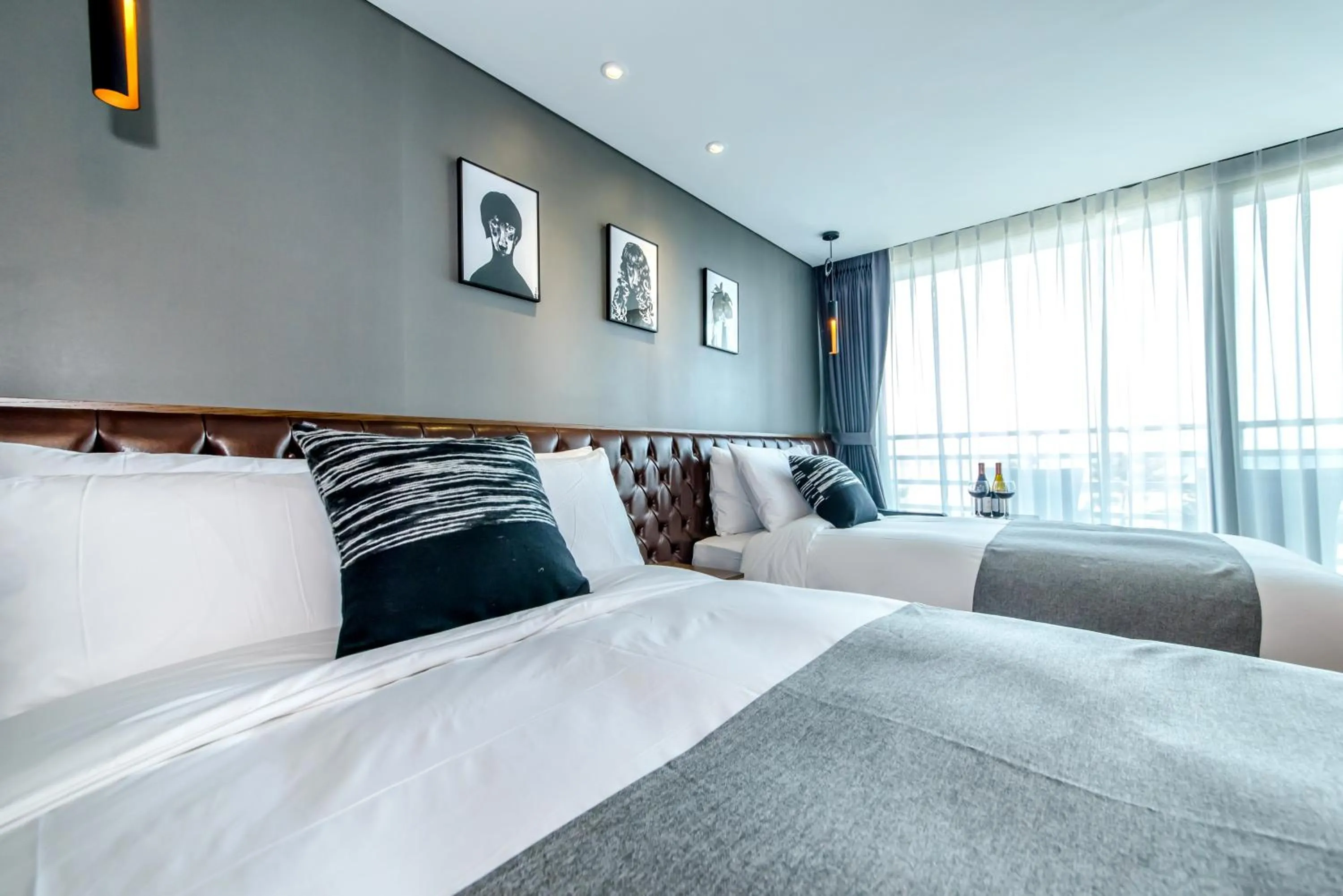 Bed in Marevo Beach Hotel