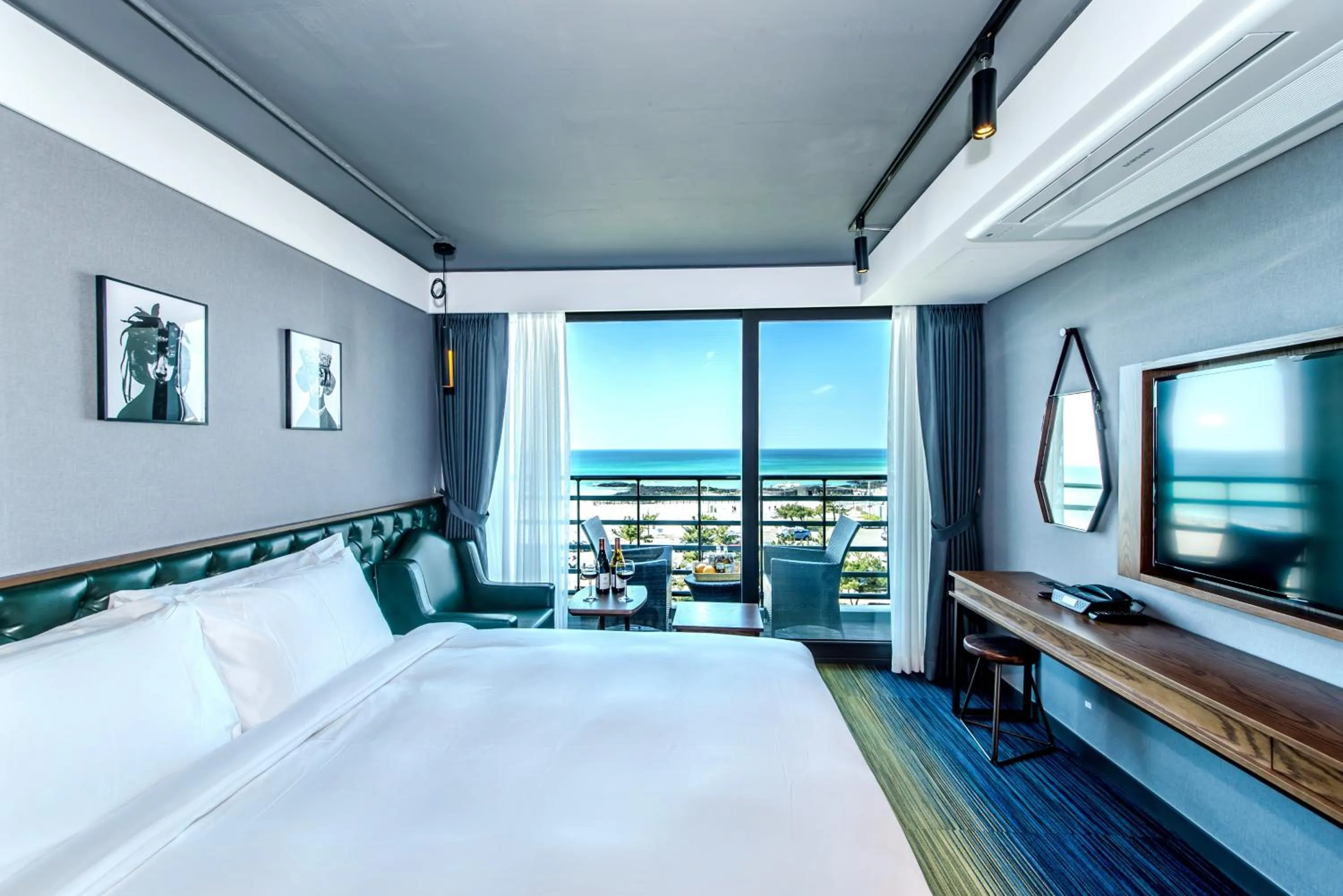 Bed in Marevo Beach Hotel