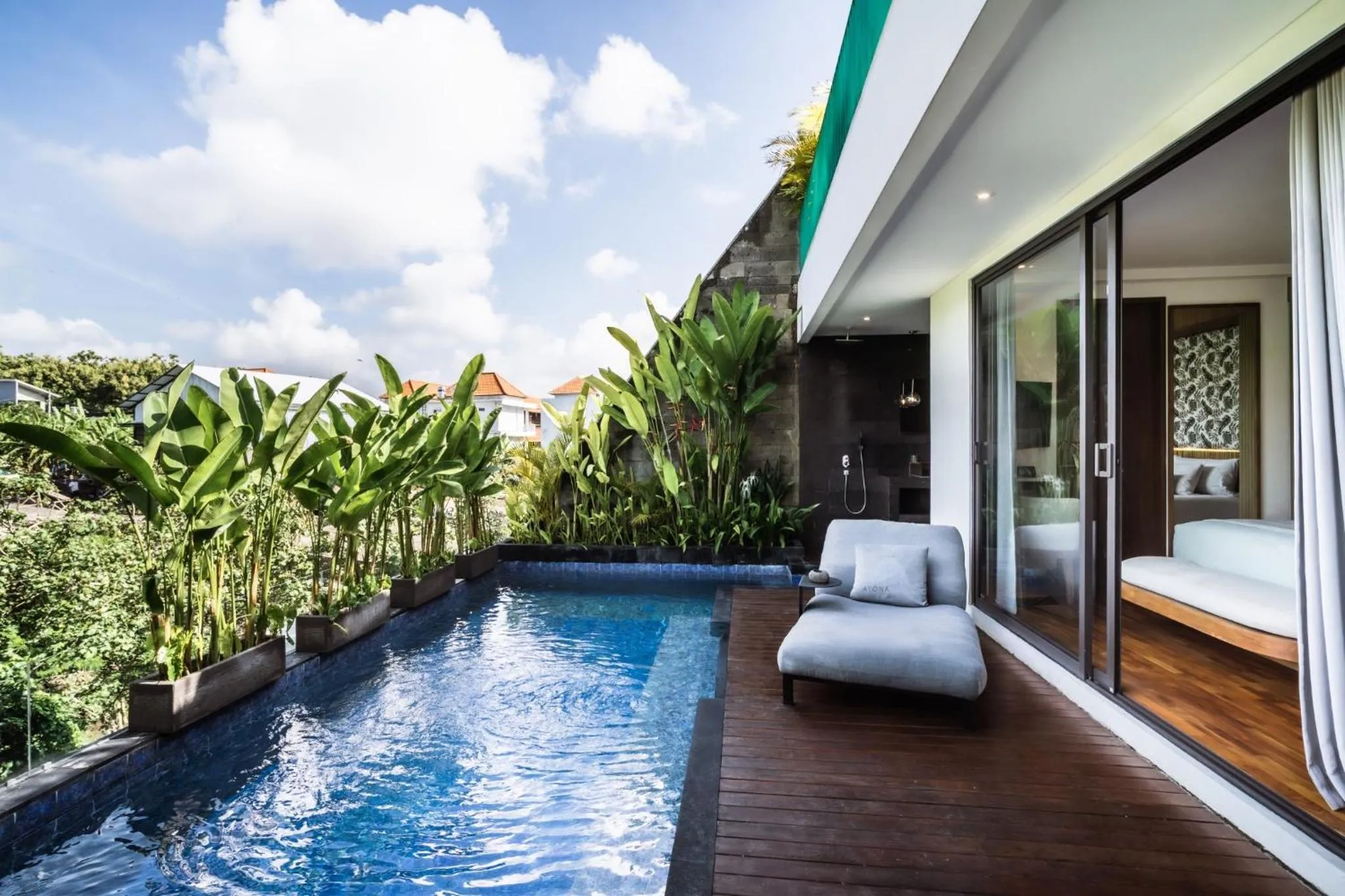 Swimming pool in Ayona Villa Canggu by Ini Vie Hospitality