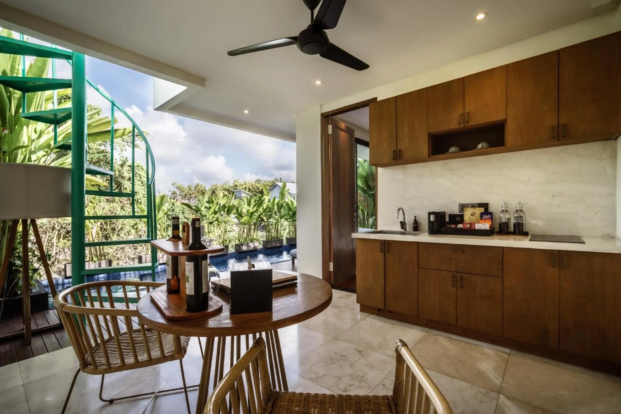 Kitchen or kitchenette in Ayona Villa Canggu by Ini Vie Hospitality