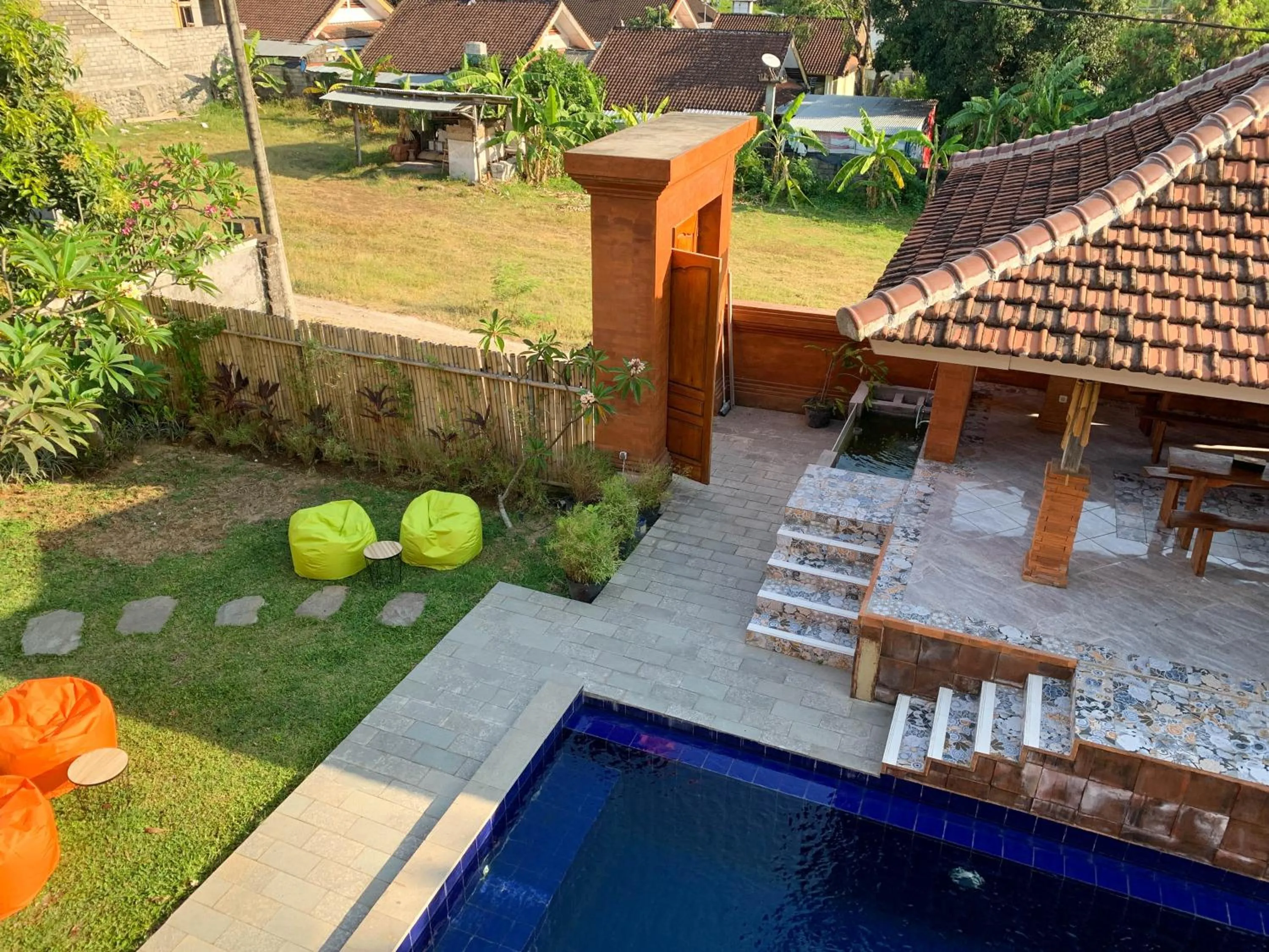 Pool view in Candra Loka Studio & Apartment by The Loka
