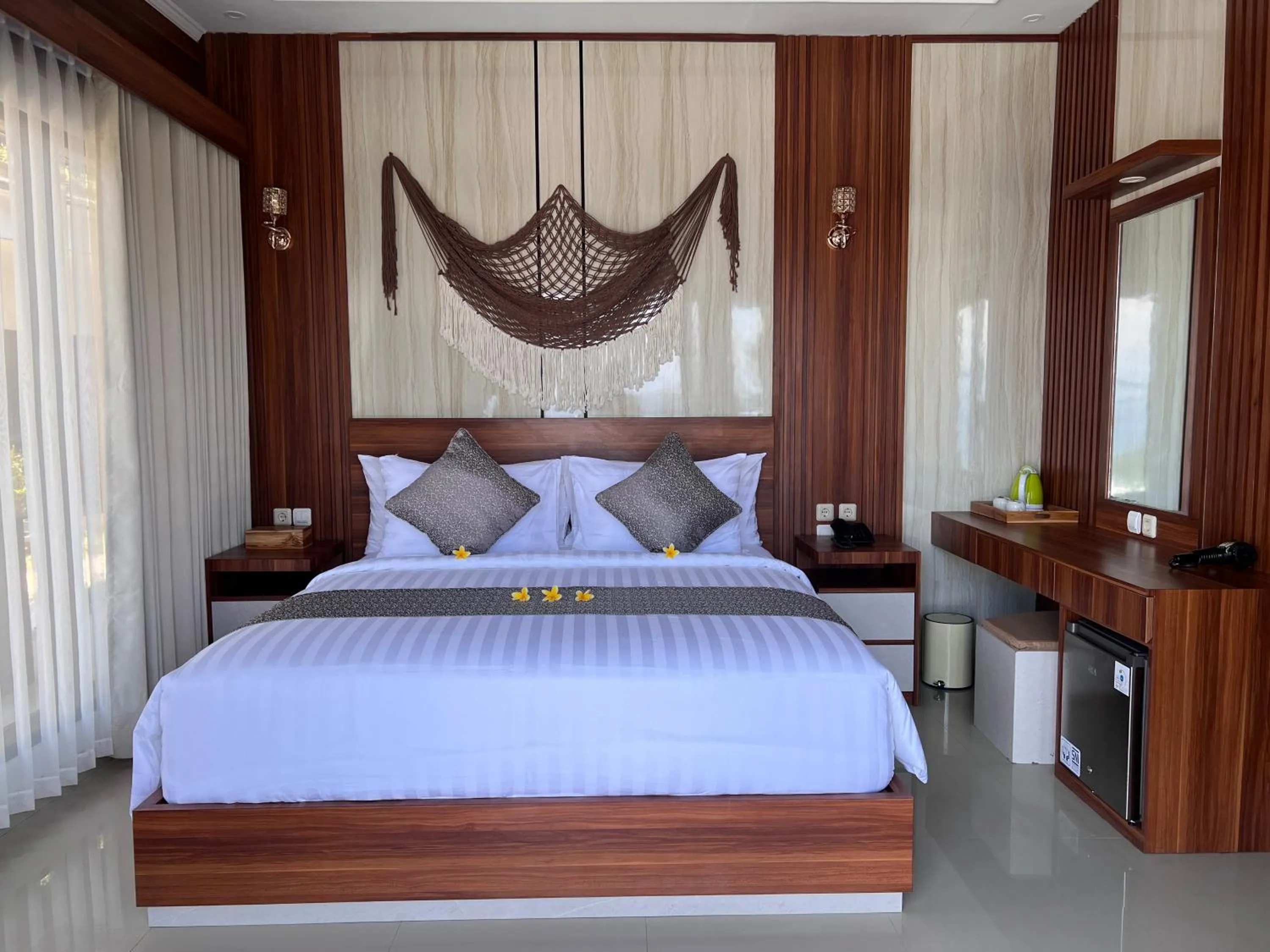 Bedroom, Bed in Grand Yuna Hotel Nusa Penida