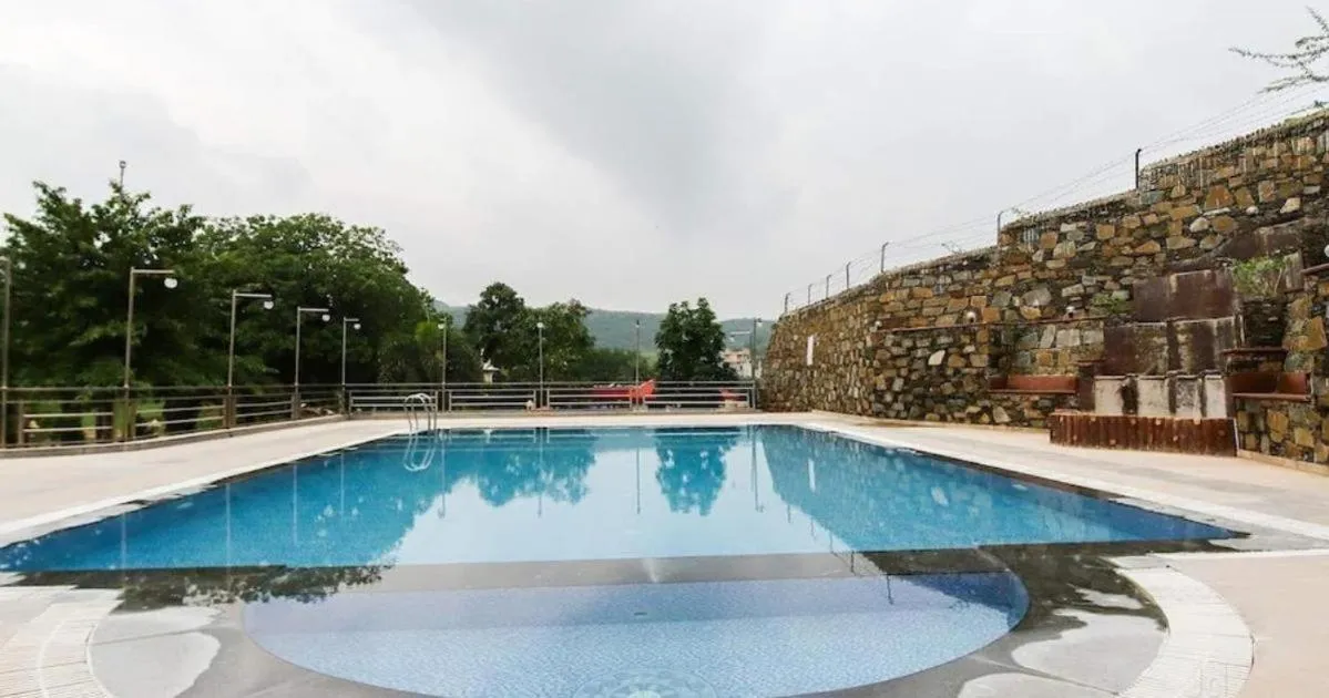 Pool view in Meera Valley Resort By Nexottel
