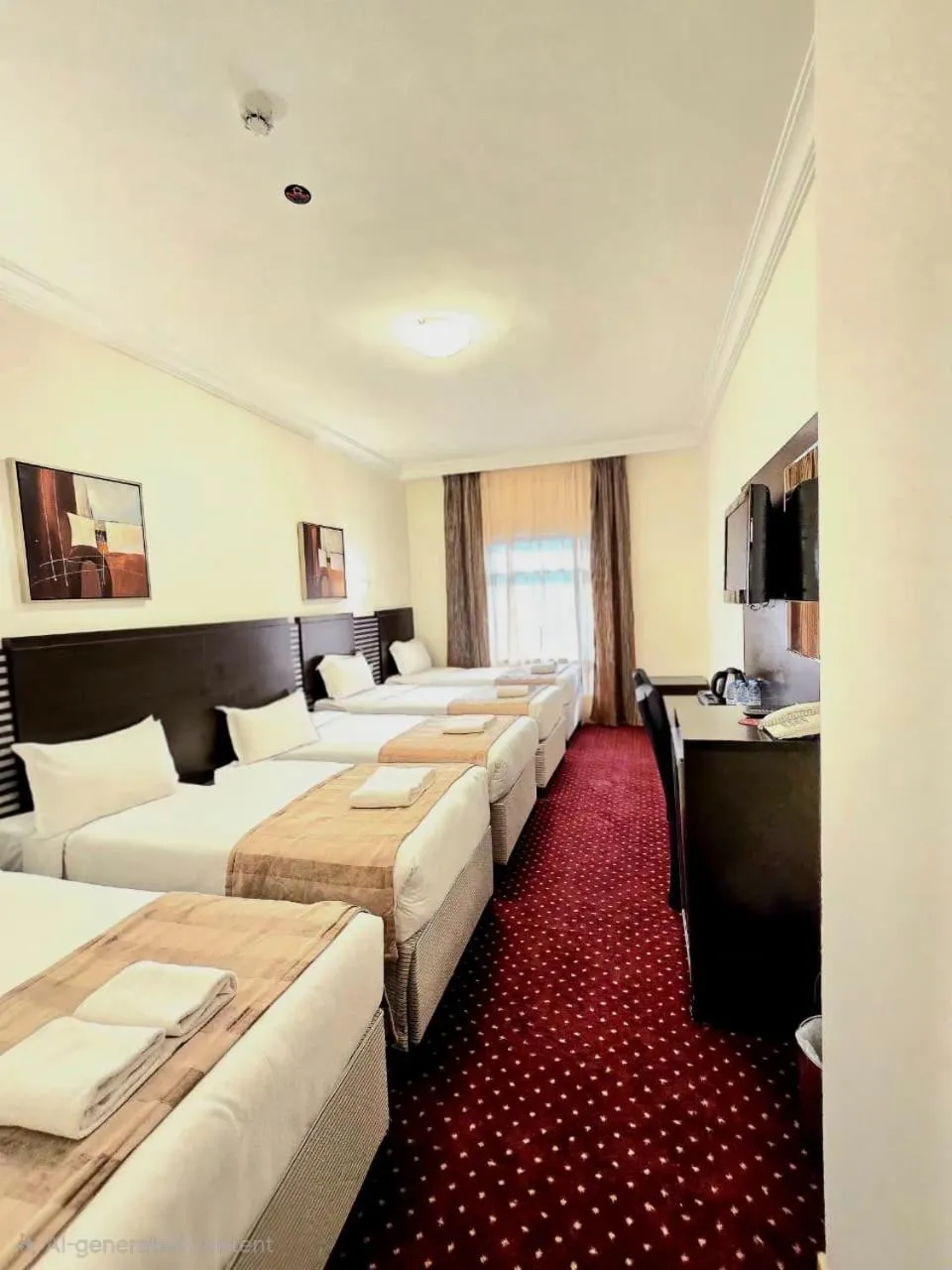 Bed in Miaad Al Majd Hotel