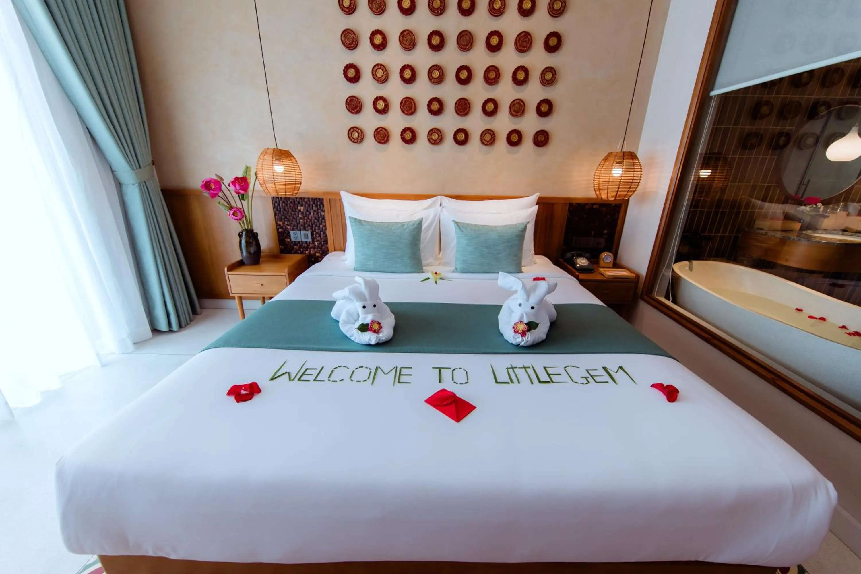 Bedroom, Bed in Little Gem. An Eco-Friendly Boutique Hotel & Spa