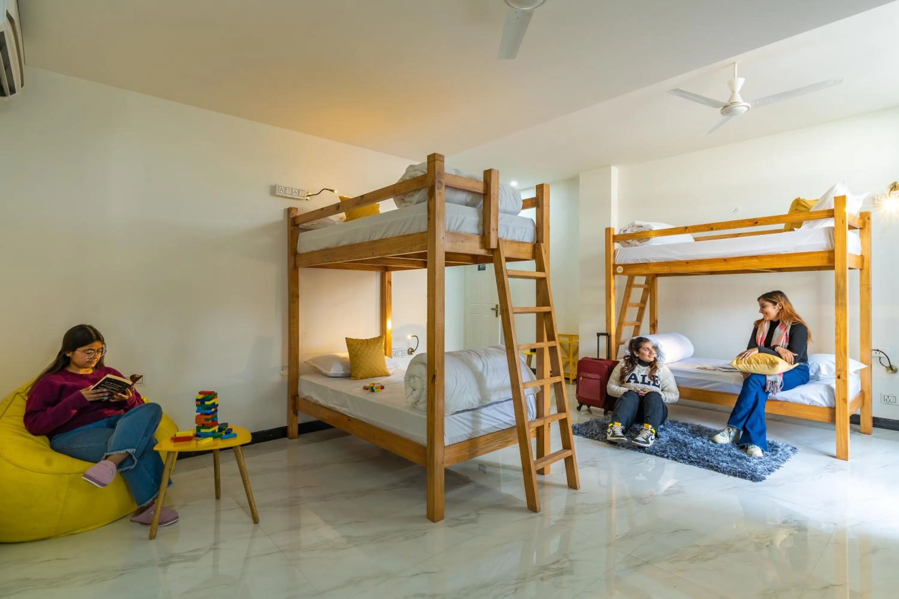 Bed in The Social Stays Dehradun