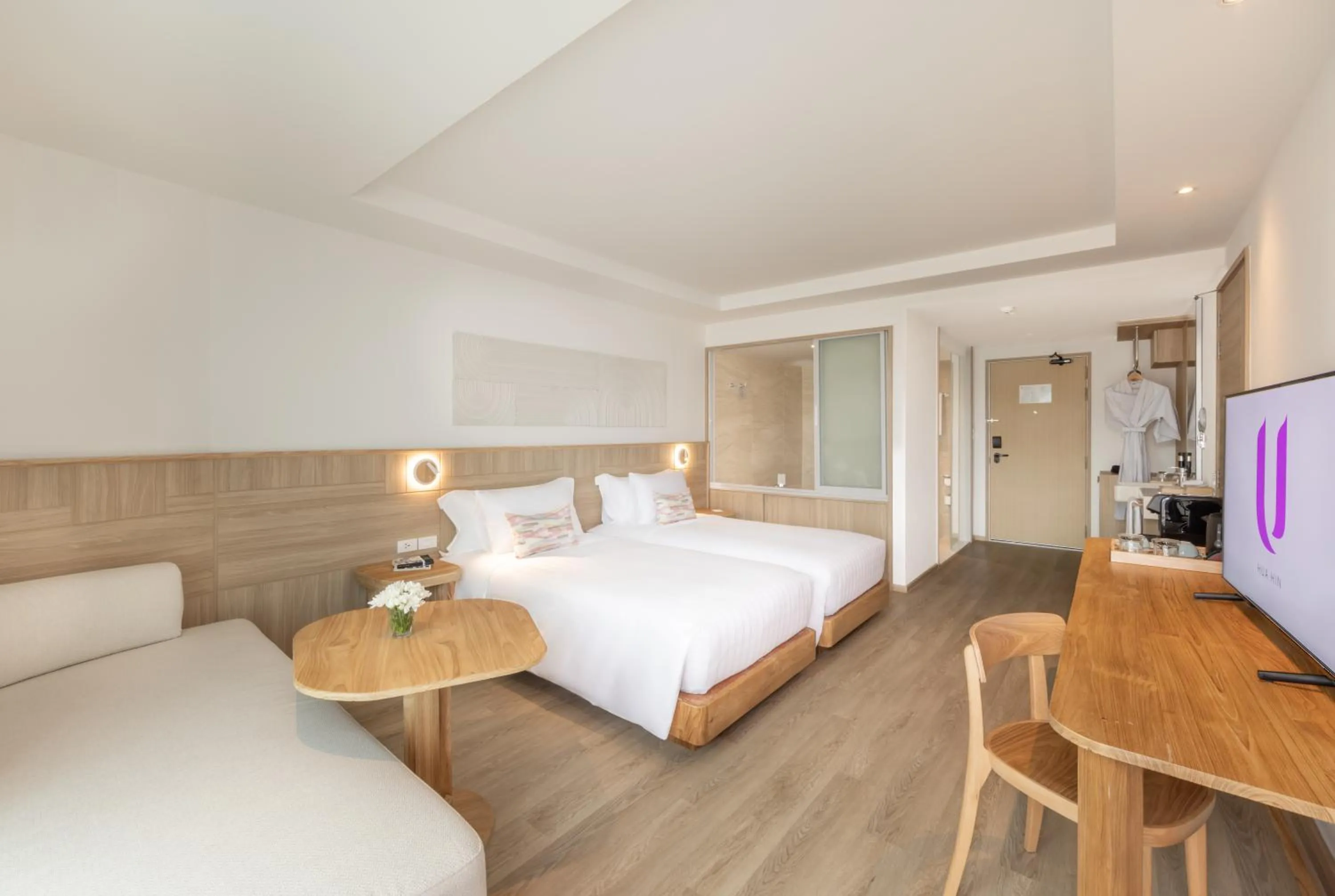 Photo of the whole room, Bed in U Hua Hin