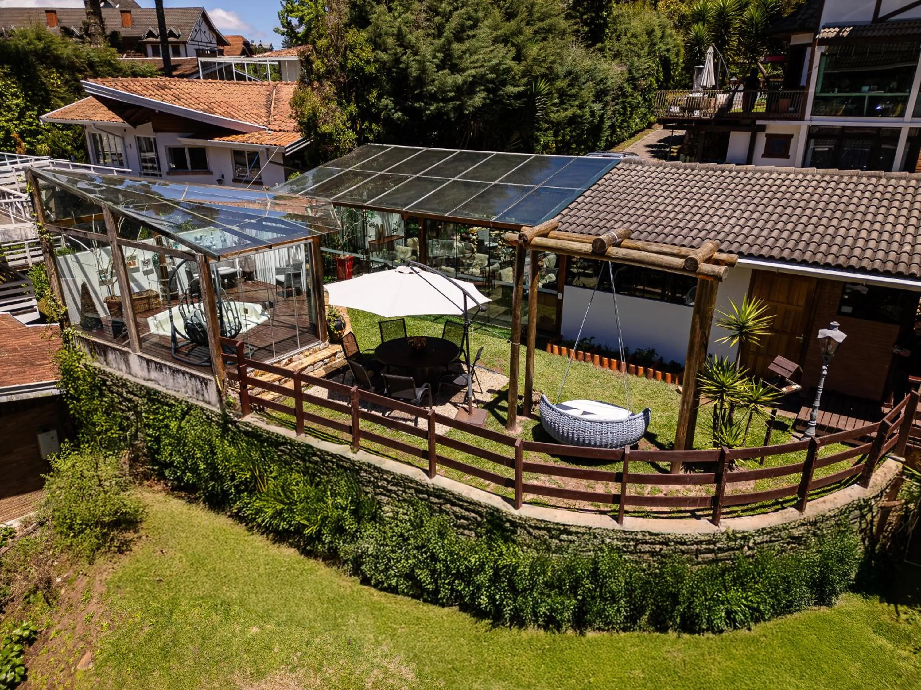 Property building in Pousada Apple House Campos do Jordao