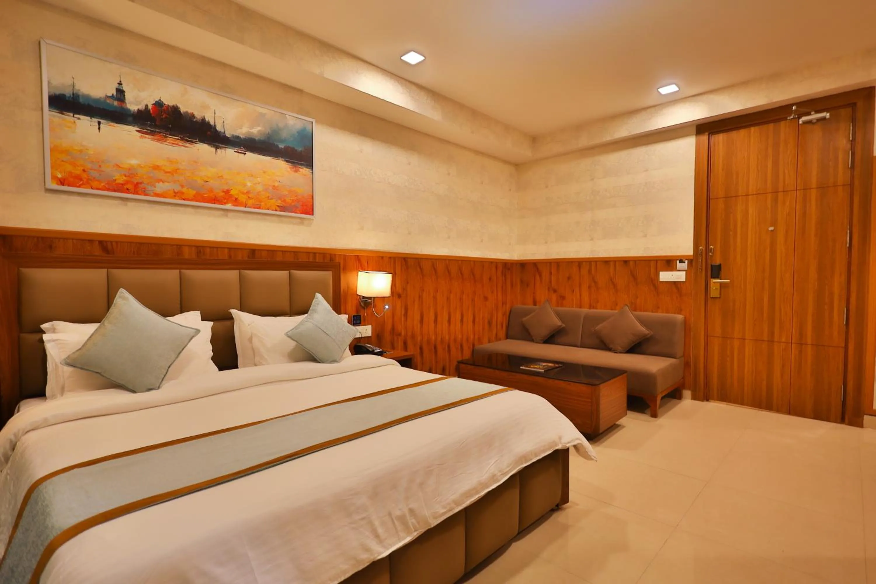 Bedroom, Bed in Clay Inn Hotel, Sohna Road, Sector 49, Gurugram