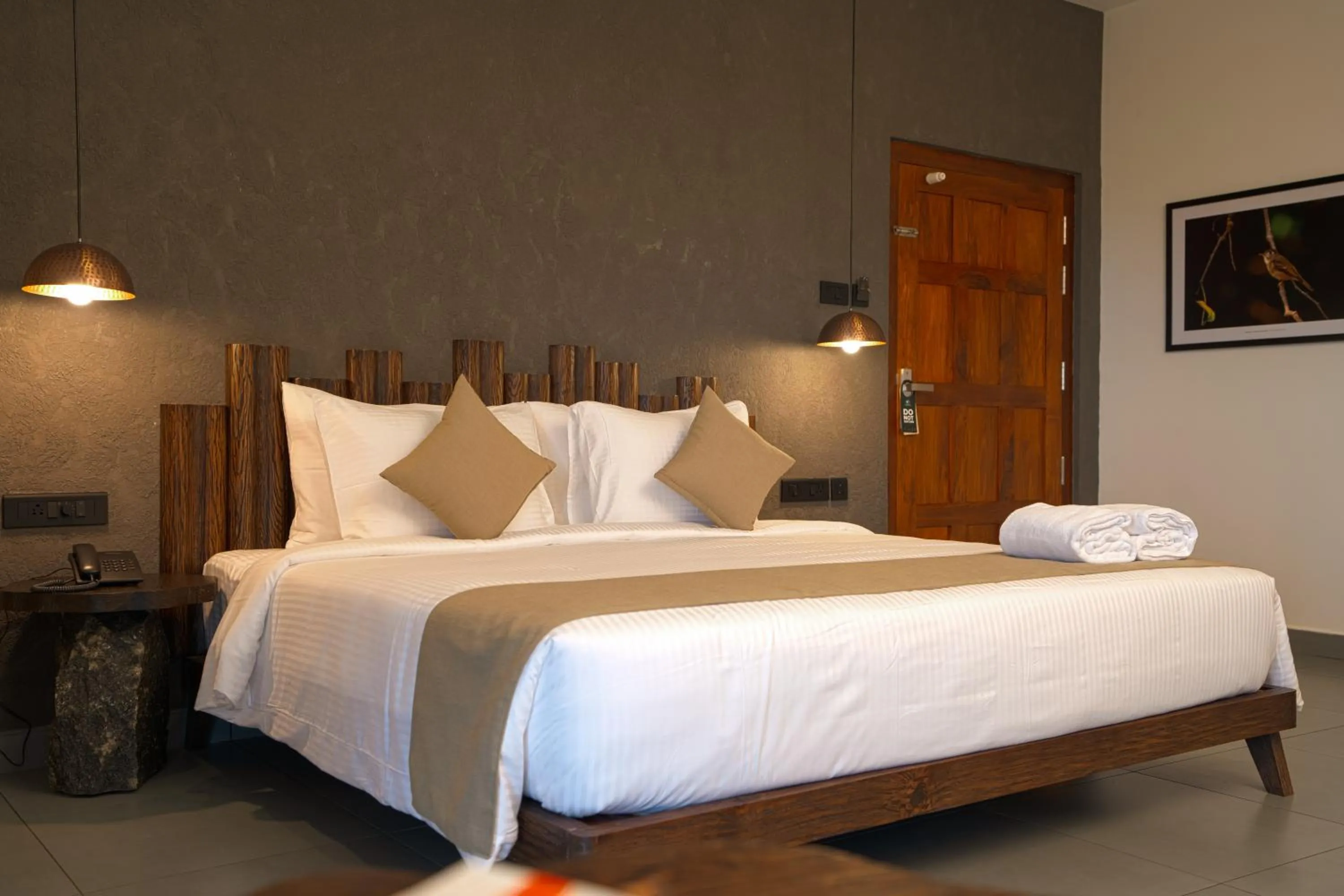 Bed in Maram Resort Mamalakandam