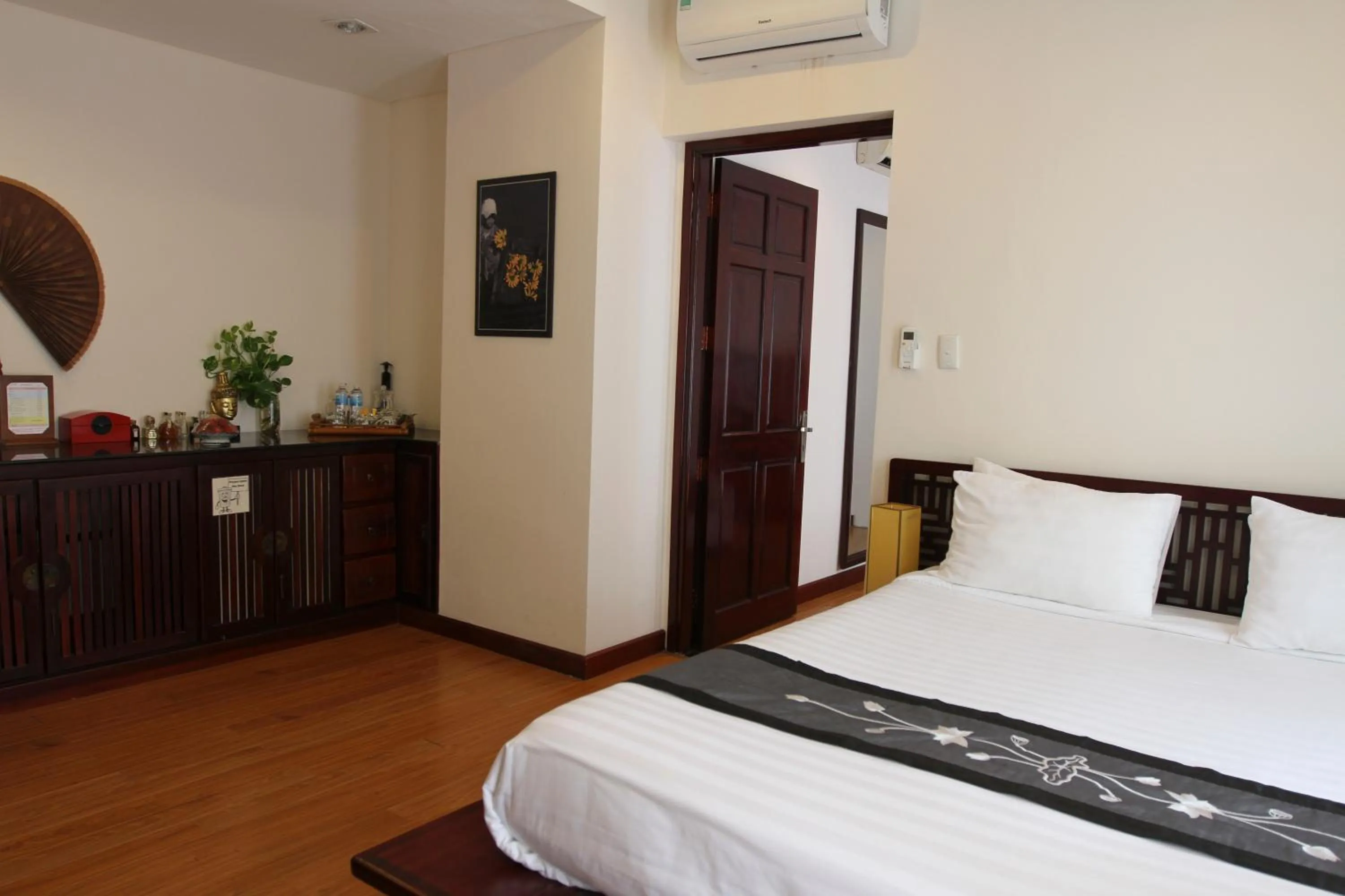 Bed in Nam Bo Boutique Hotel