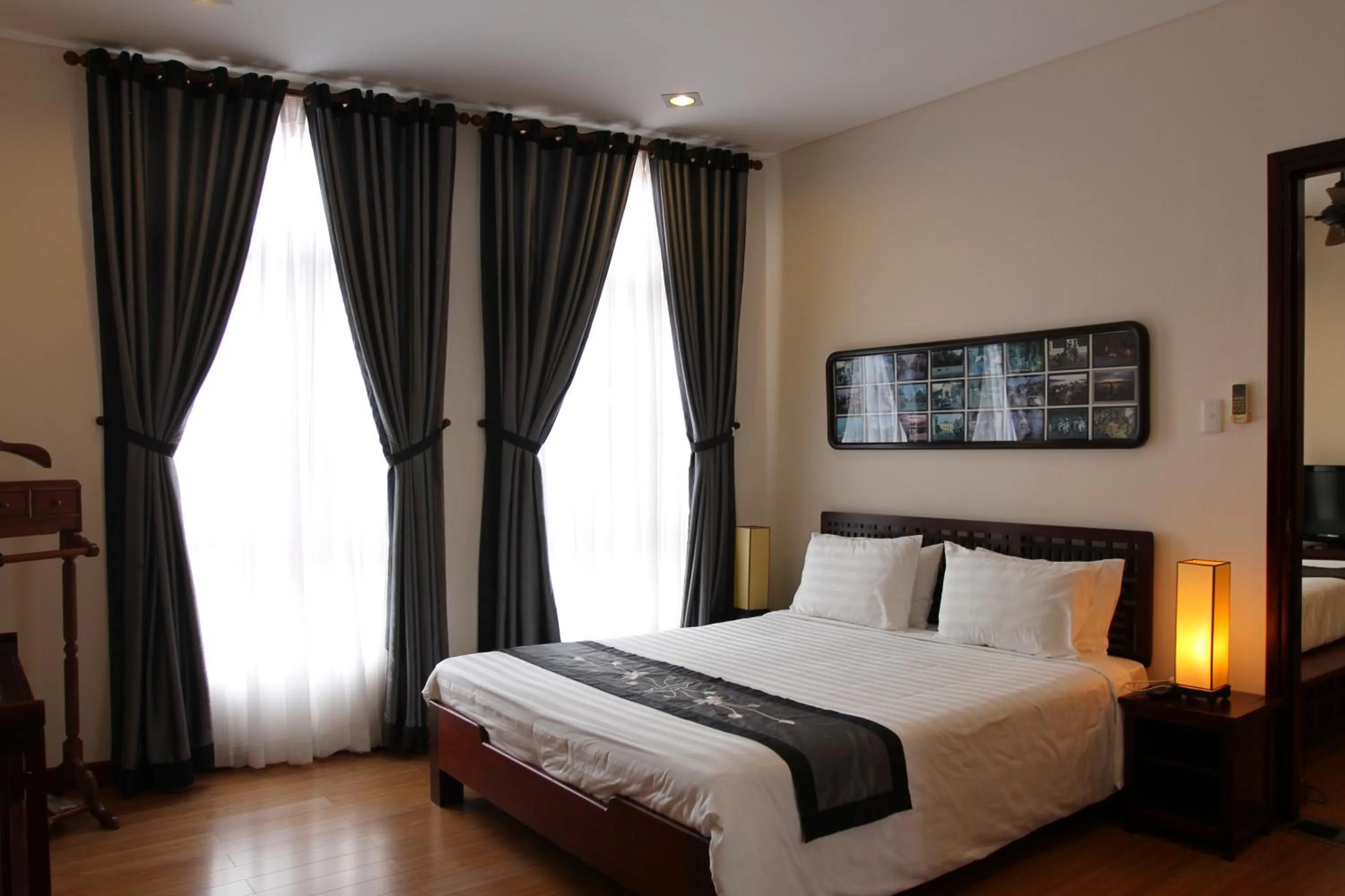 Bed in Nam Bo Boutique Hotel