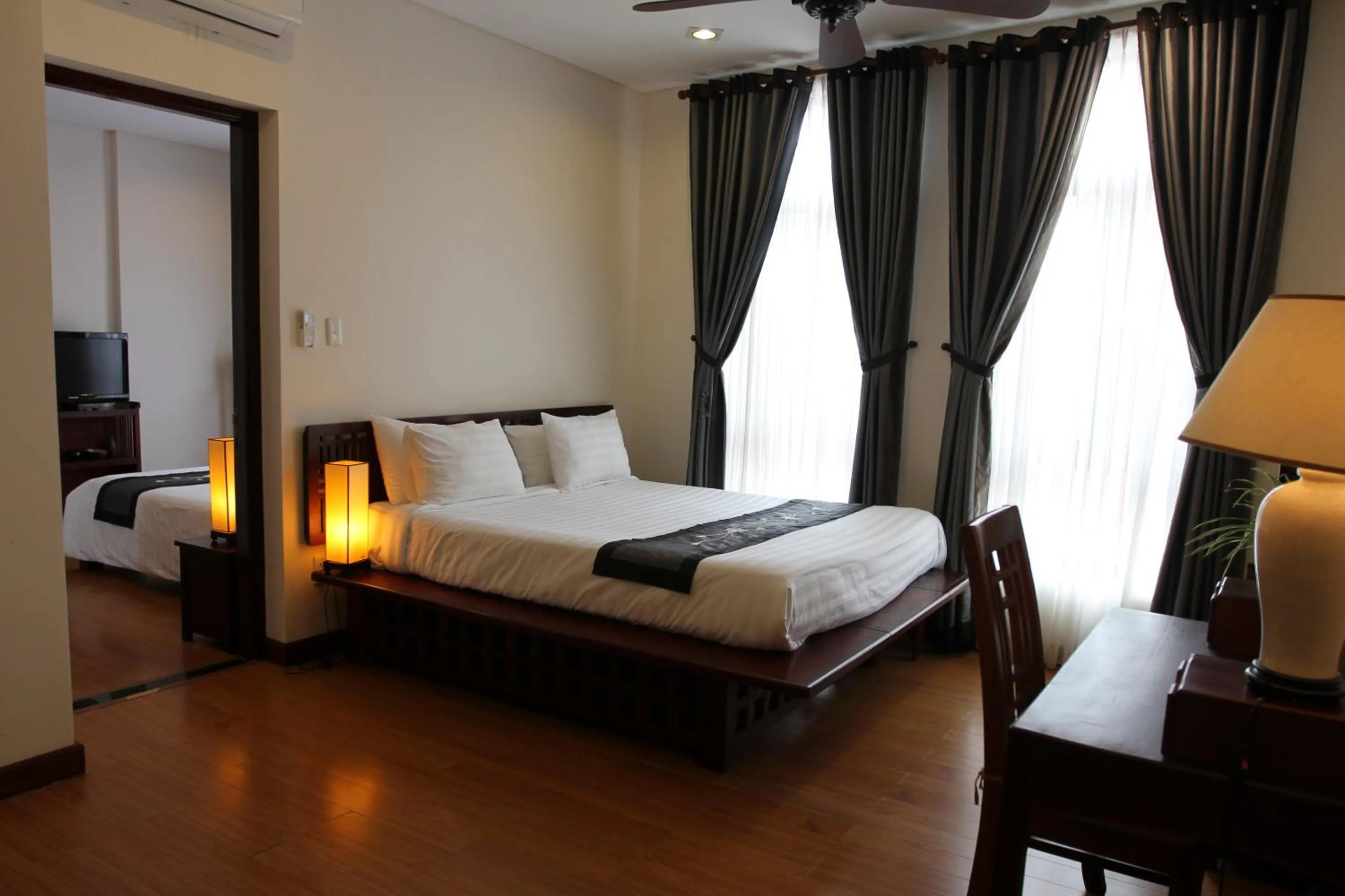 Bed in Nam Bo Boutique Hotel