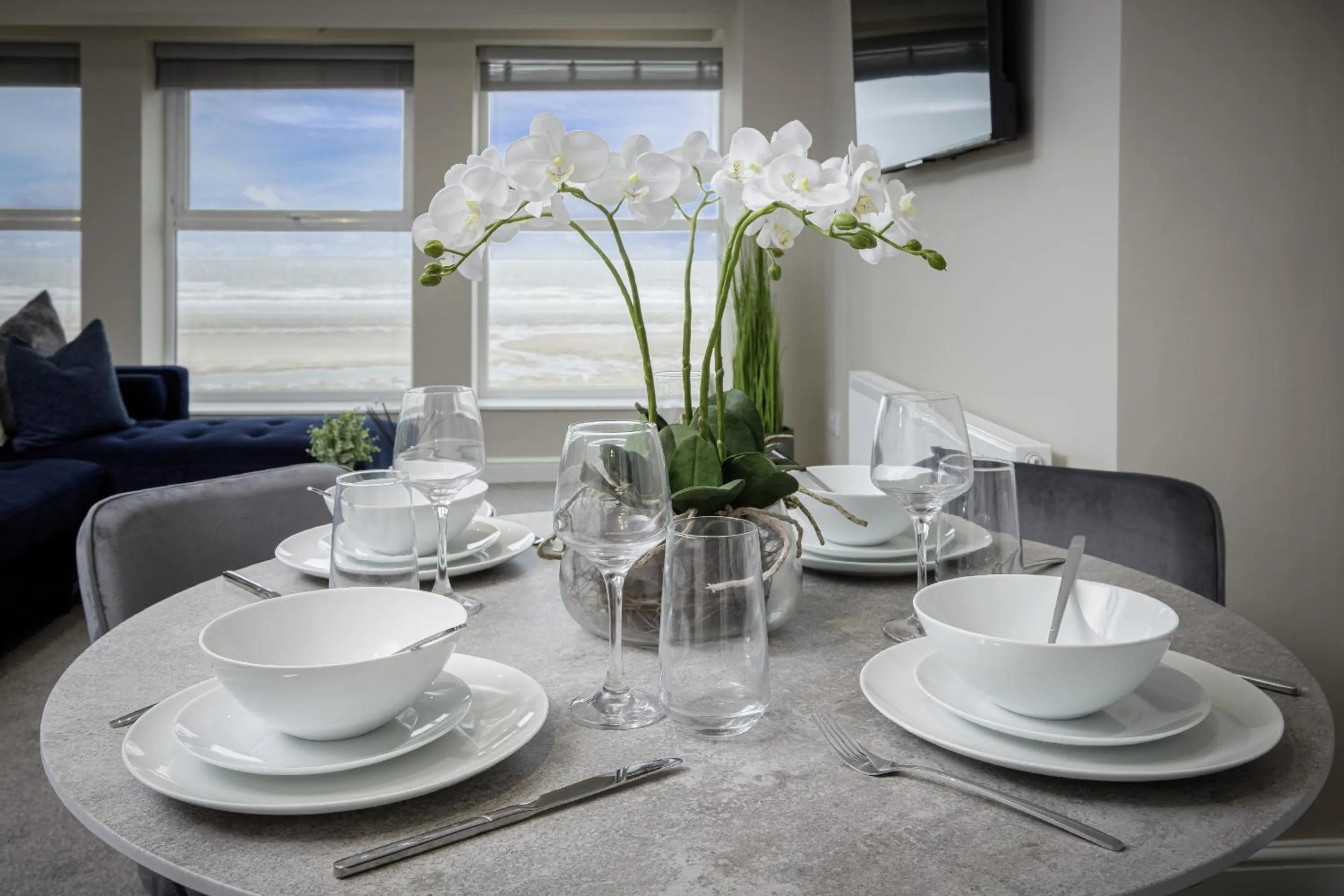 Dining area in The Blackpool Beach Boutique Apartments