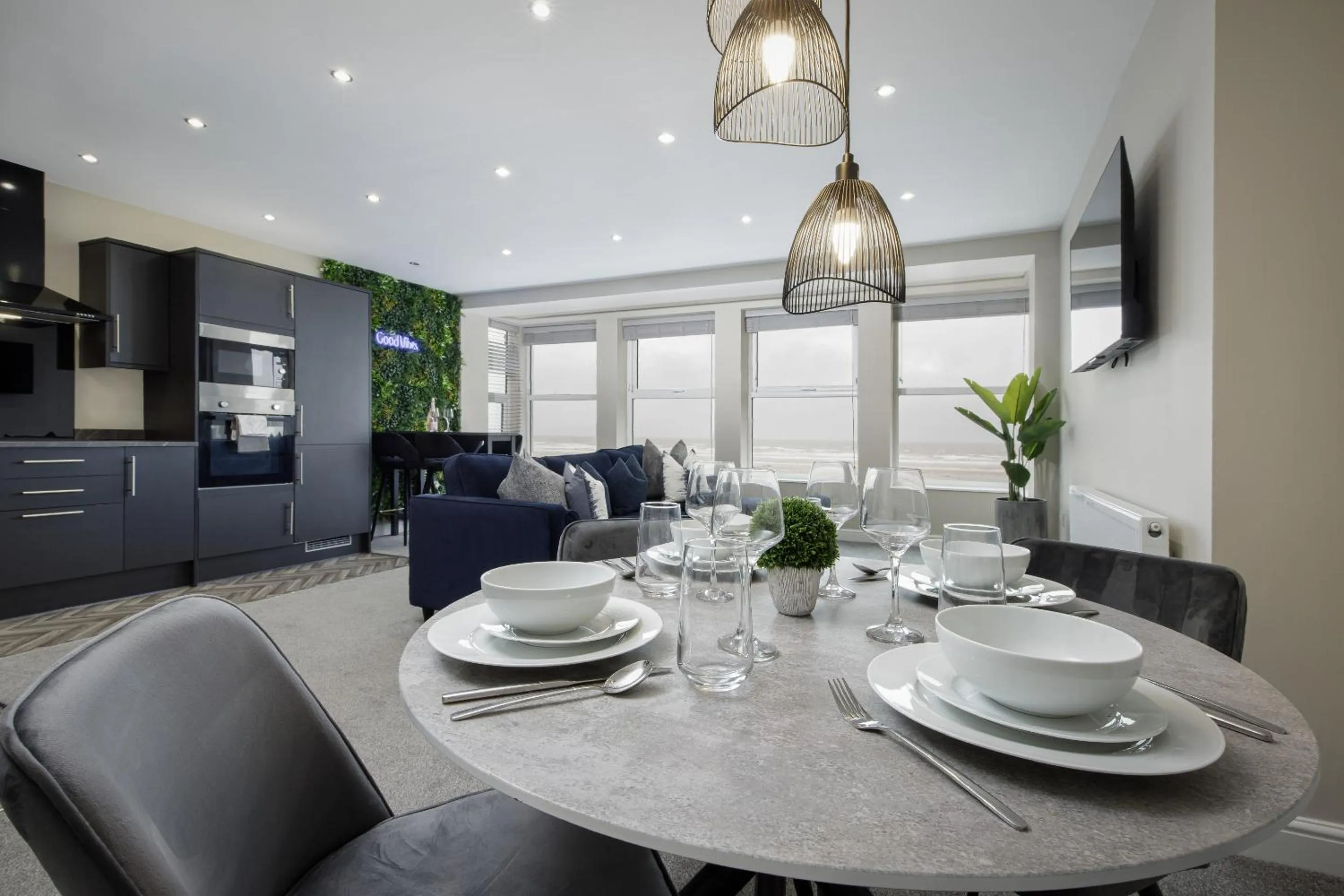 Dining area in The Blackpool Beach Boutique Apartments