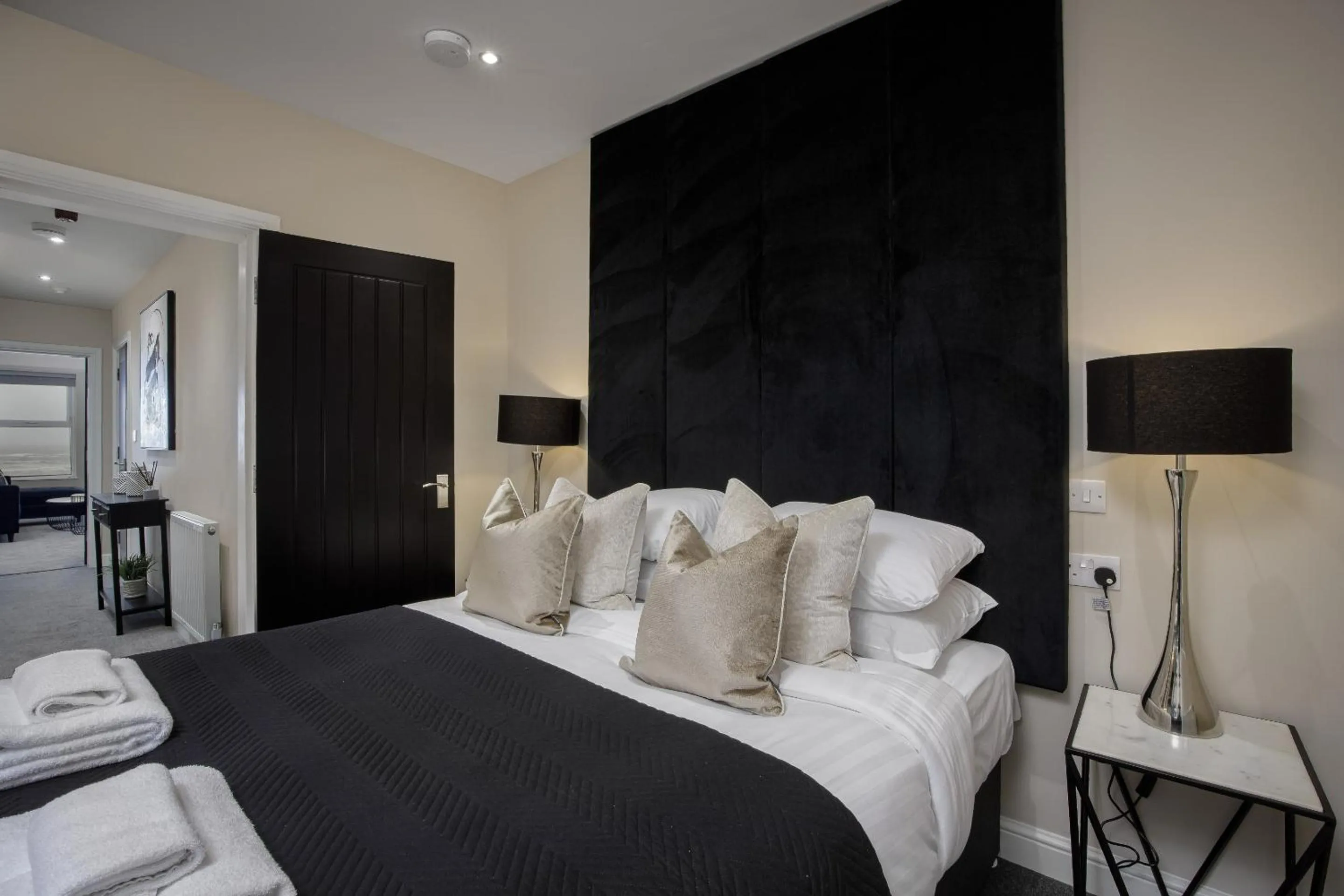 Bedroom, Bed in The Blackpool Beach Boutique Apartments