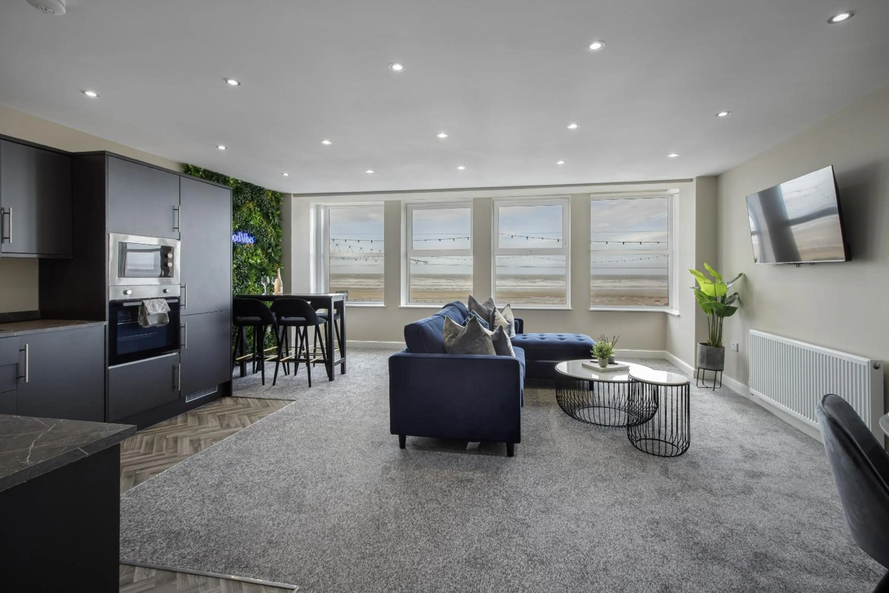 Living room in The Blackpool Beach Boutique Apartments