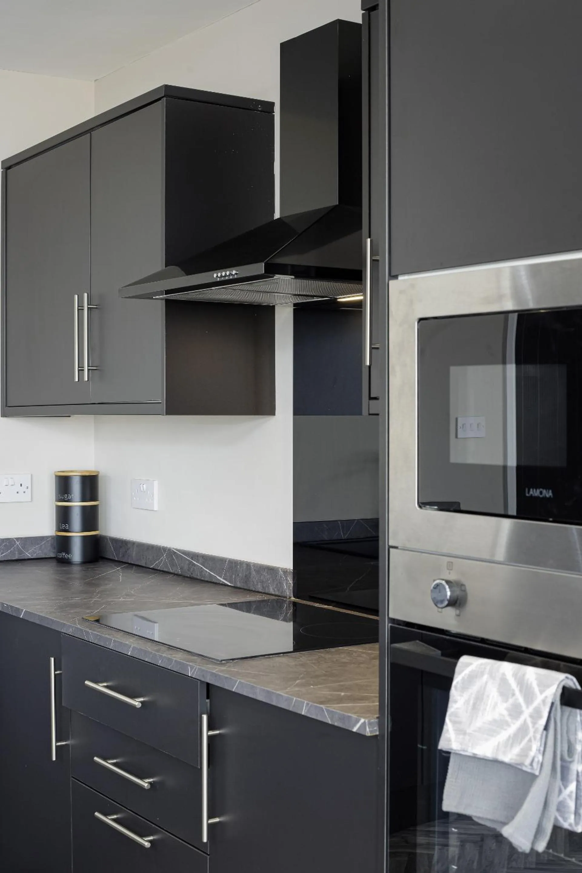 Kitchen or kitchenette in The Blackpool Beach Boutique Apartments
