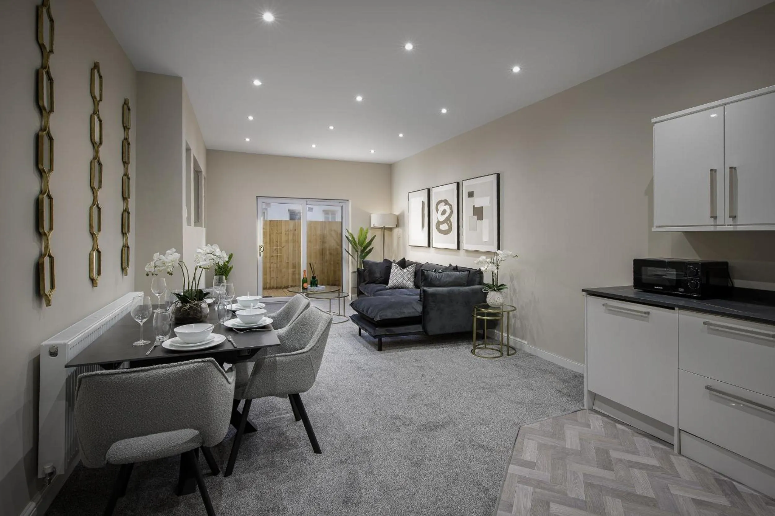 Living room in The Blackpool Beach Boutique Apartments