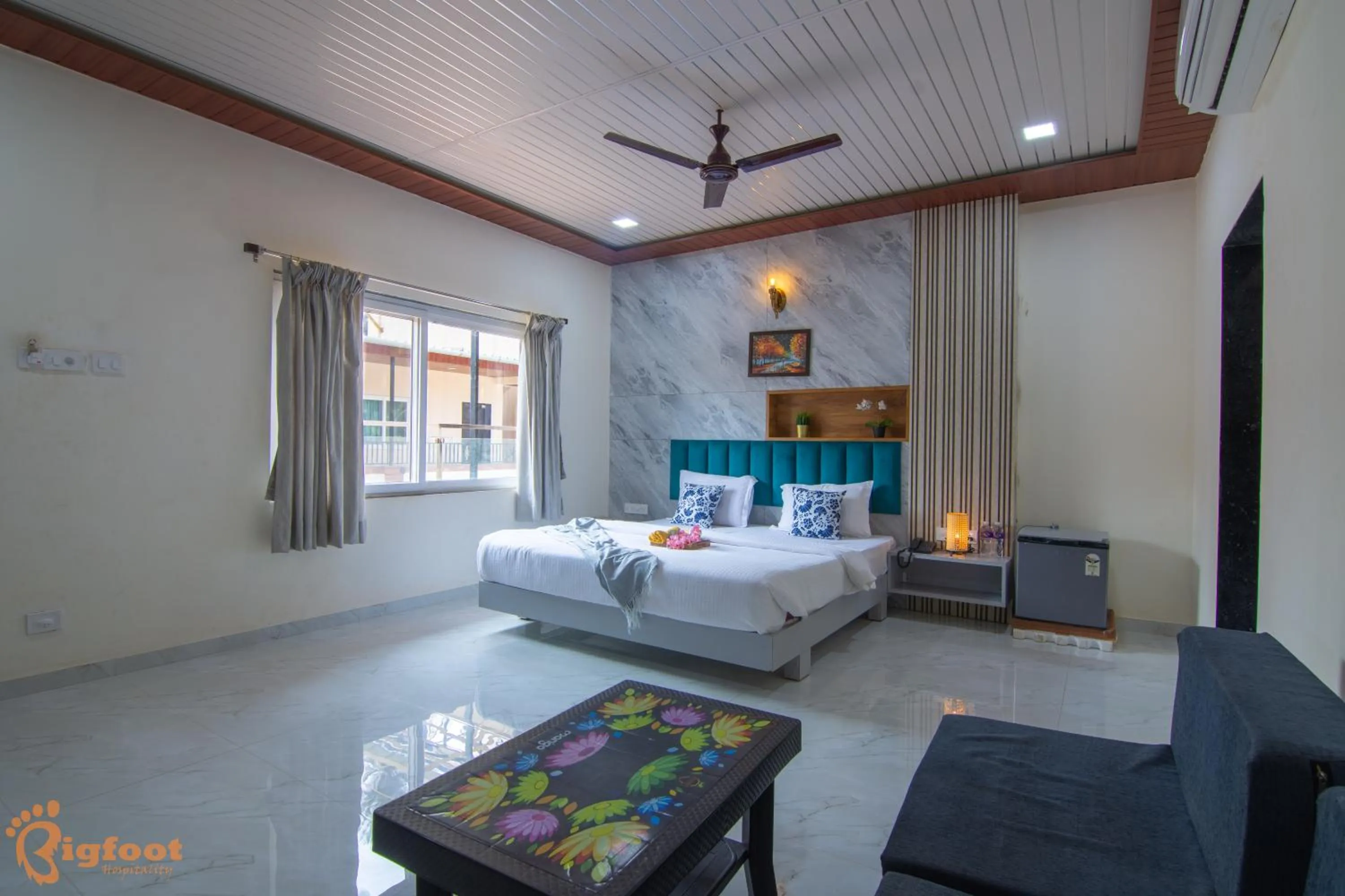 Bed in Arnnas Resort Diveagar