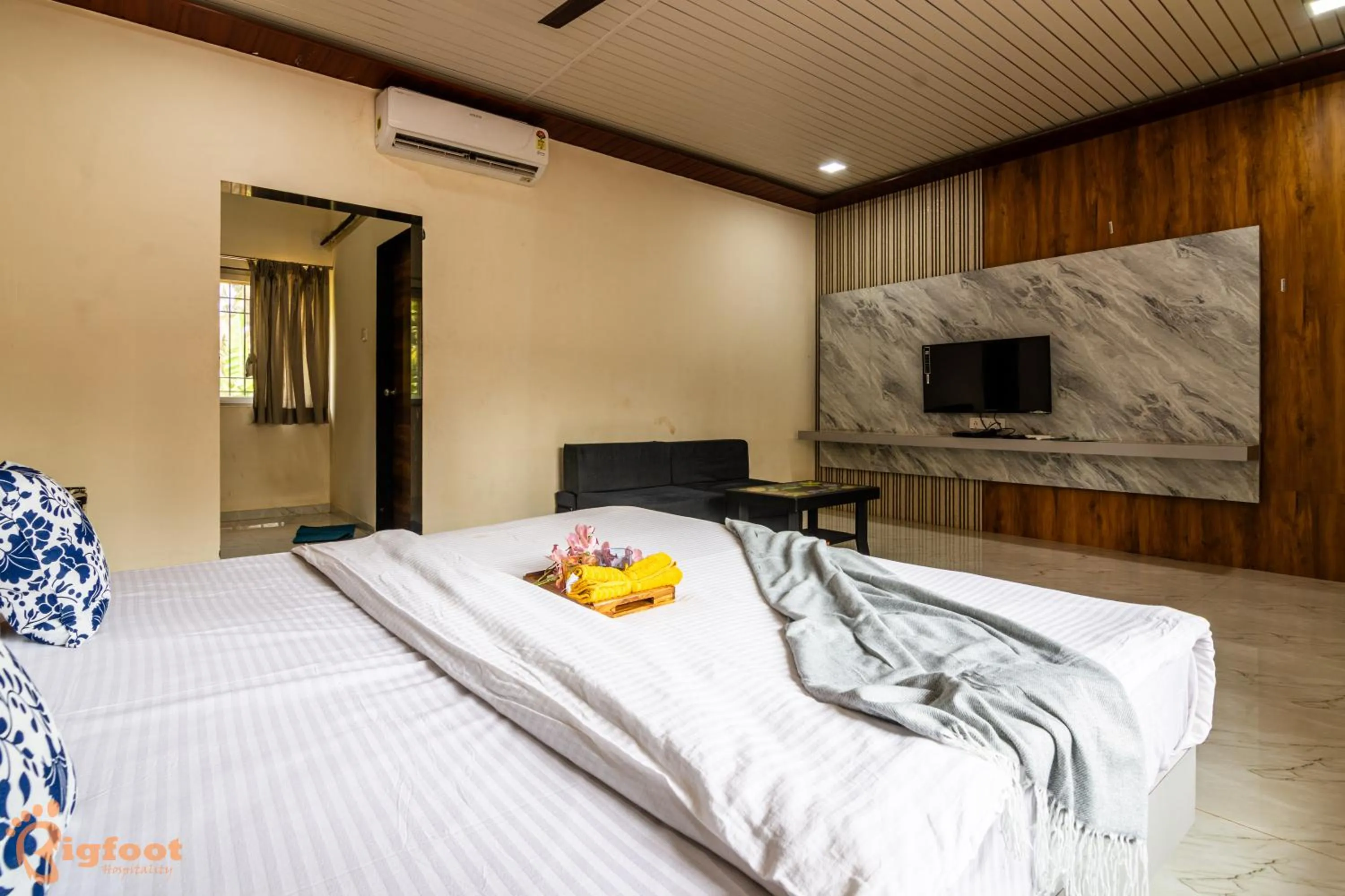 Bed in Arnnas Resort Diveagar