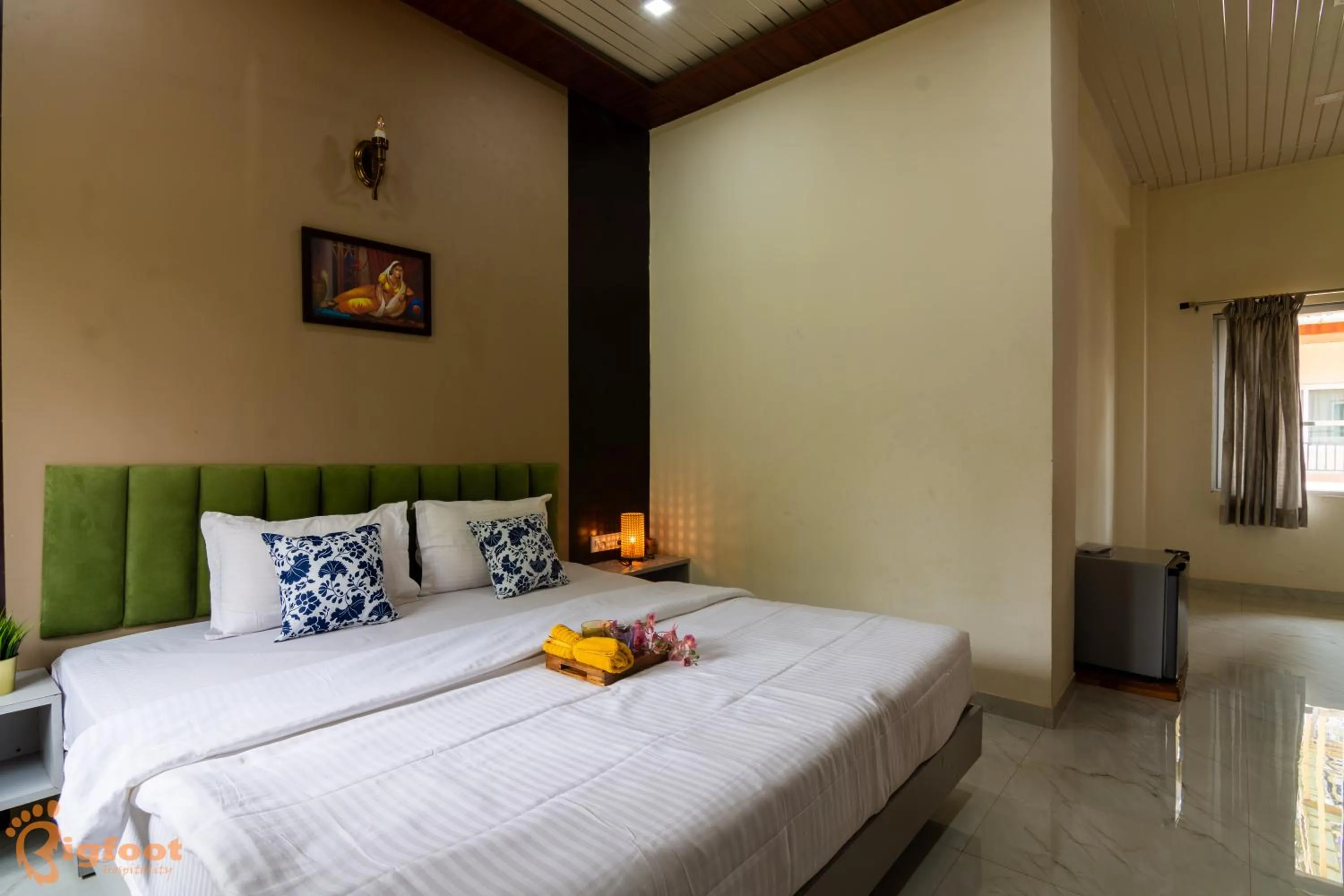 Bed in Arnnas Resort Diveagar