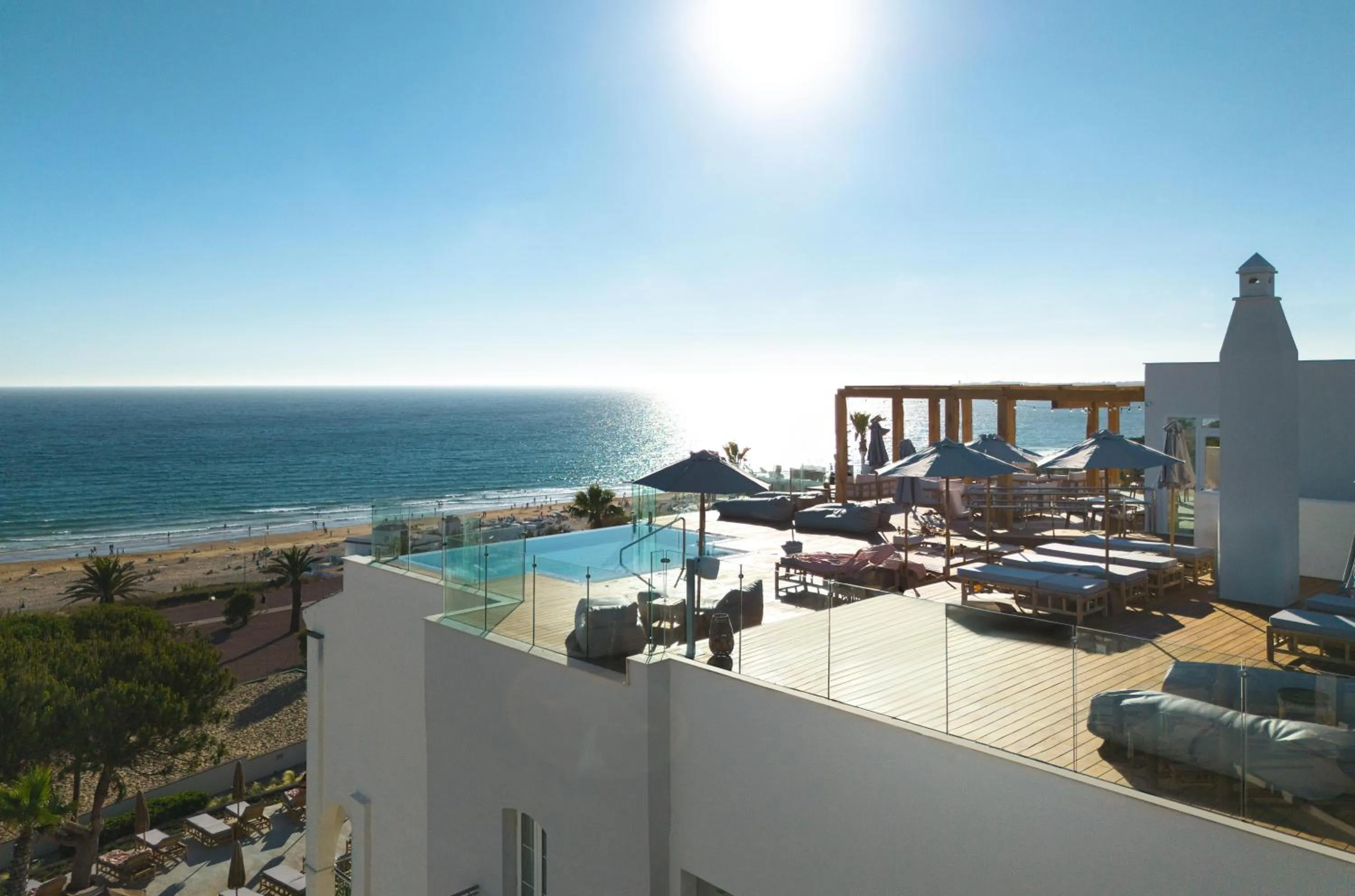 Balcony/Terrace in DAIA Slow Beach Hotel Conil - Adults Only Recommended