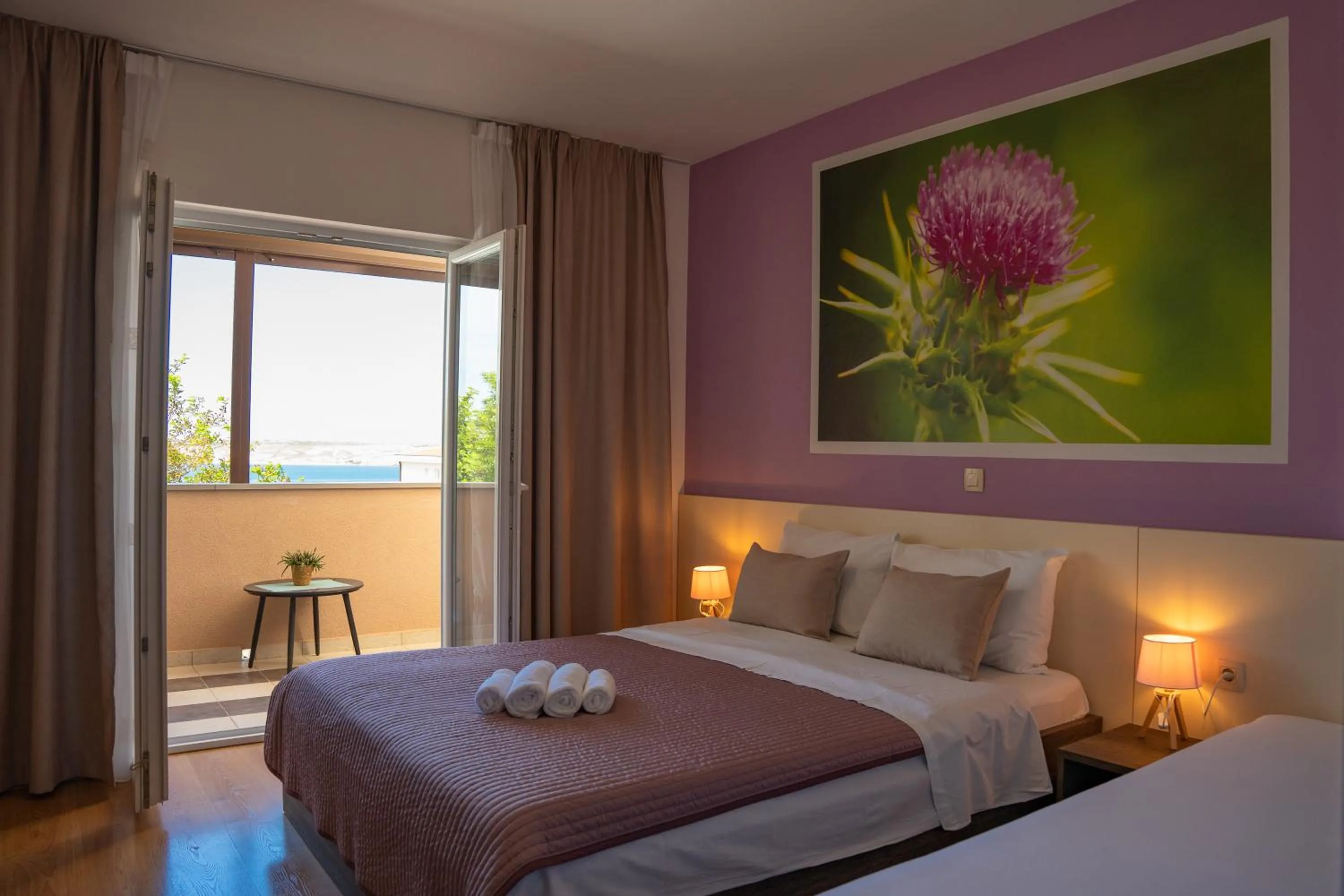 Balcony/Terrace, Bed in Bed & Breakfast Marta & Tona