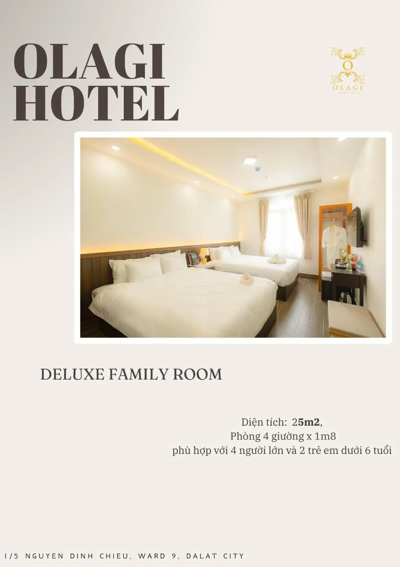 Deluxe Quadruple Room in OLAGI HOTEL Deluxe Quadruple Room in OLAGI HOTEL