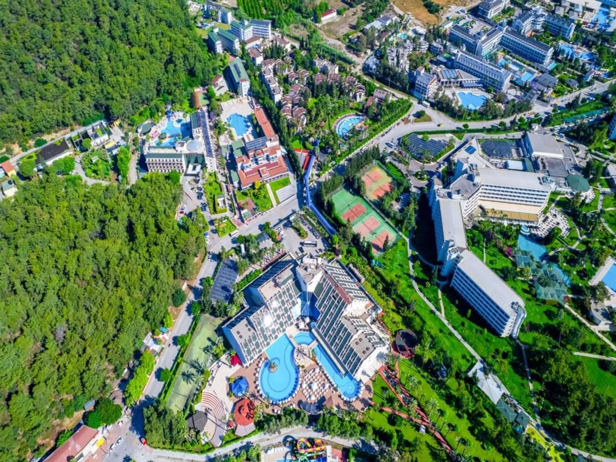 Bird's eye view in Queen's Park Resort Göynük