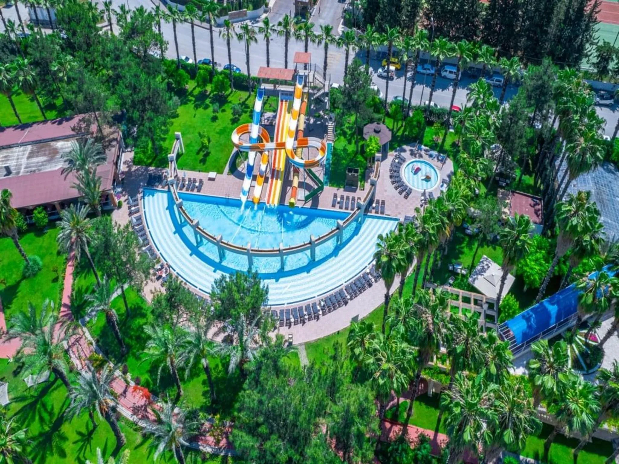 Pool view in Queen's Park Resort Göynük