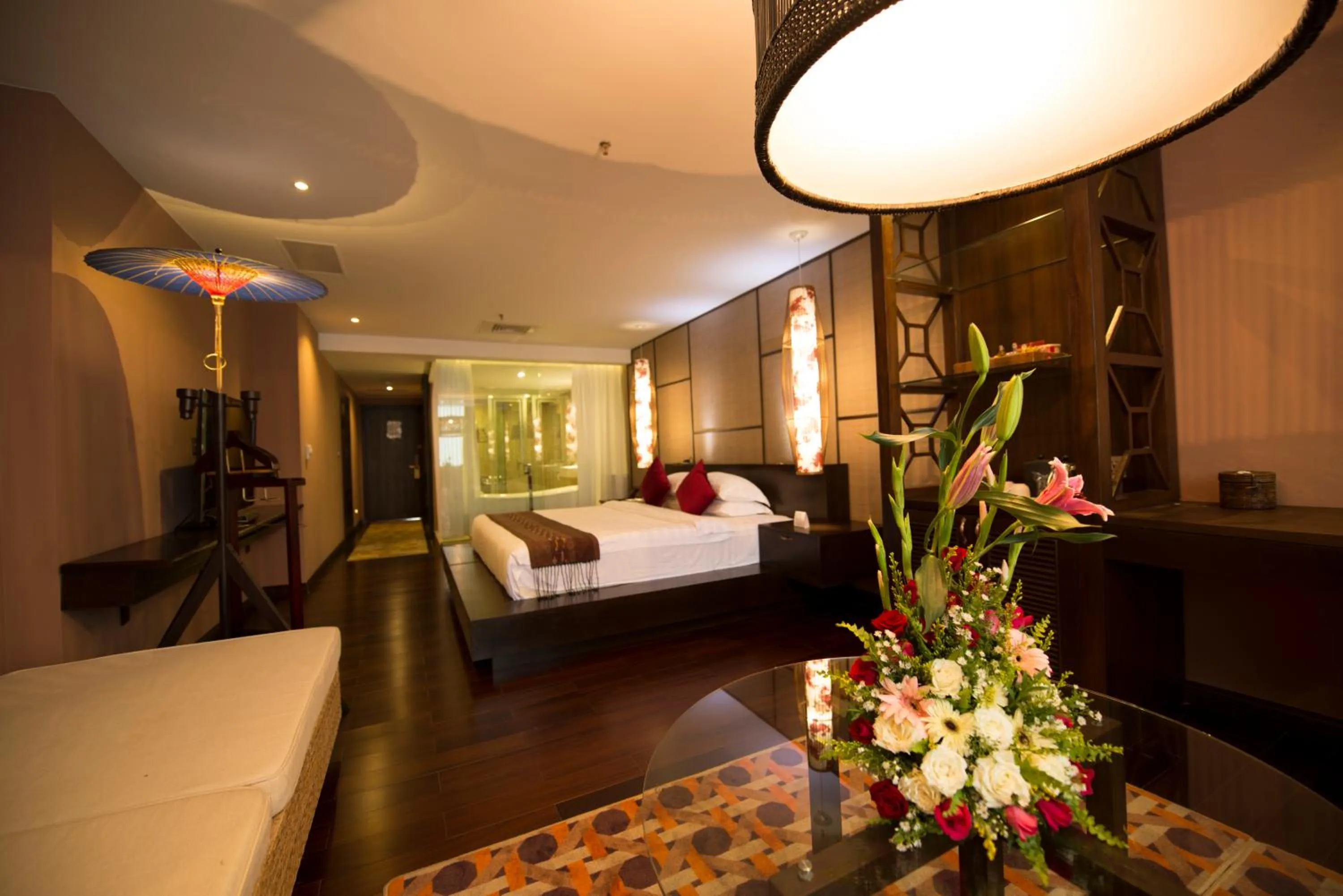 Bed in Rose Garden Hotel