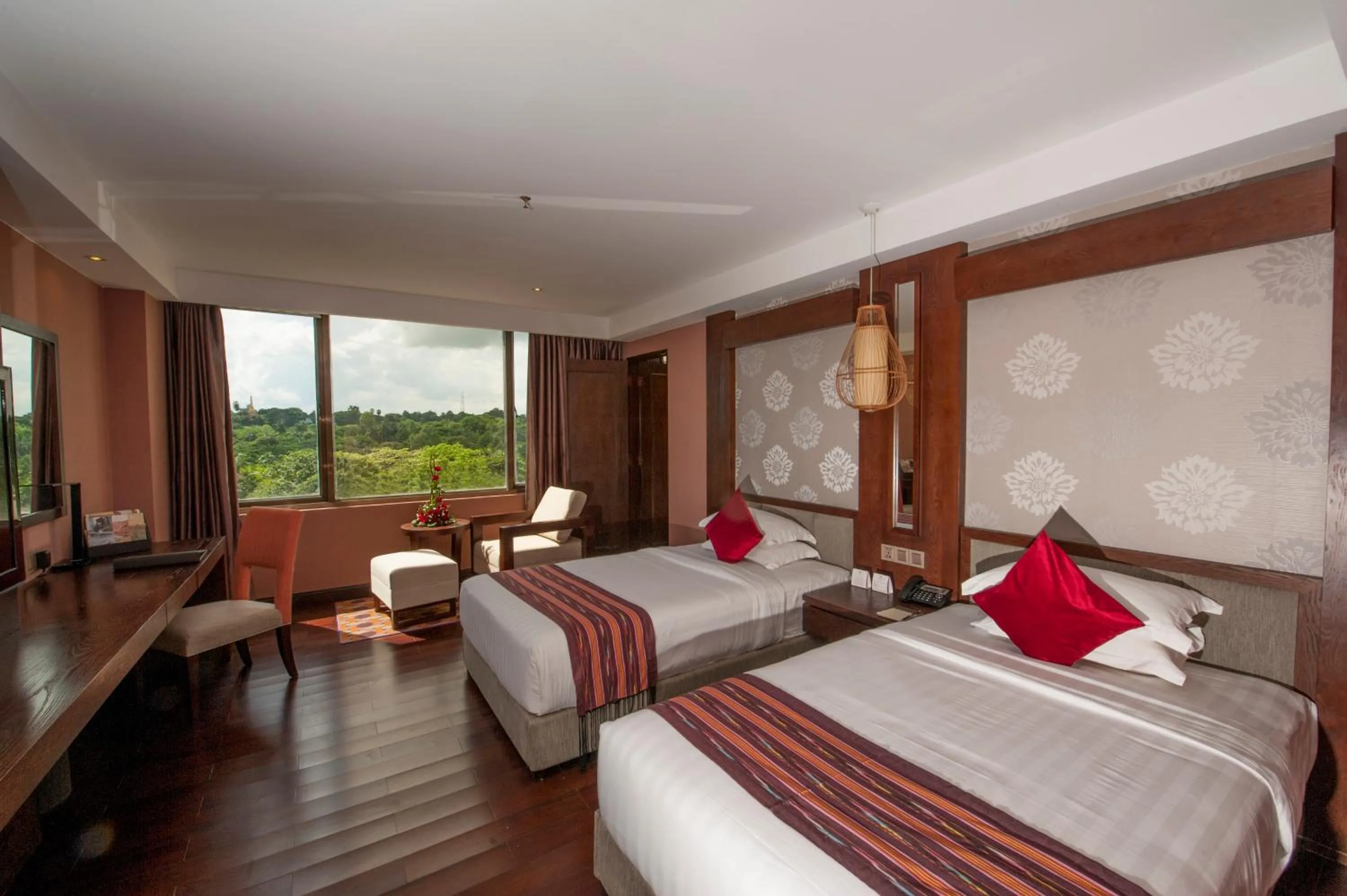 Bed in Rose Garden Hotel