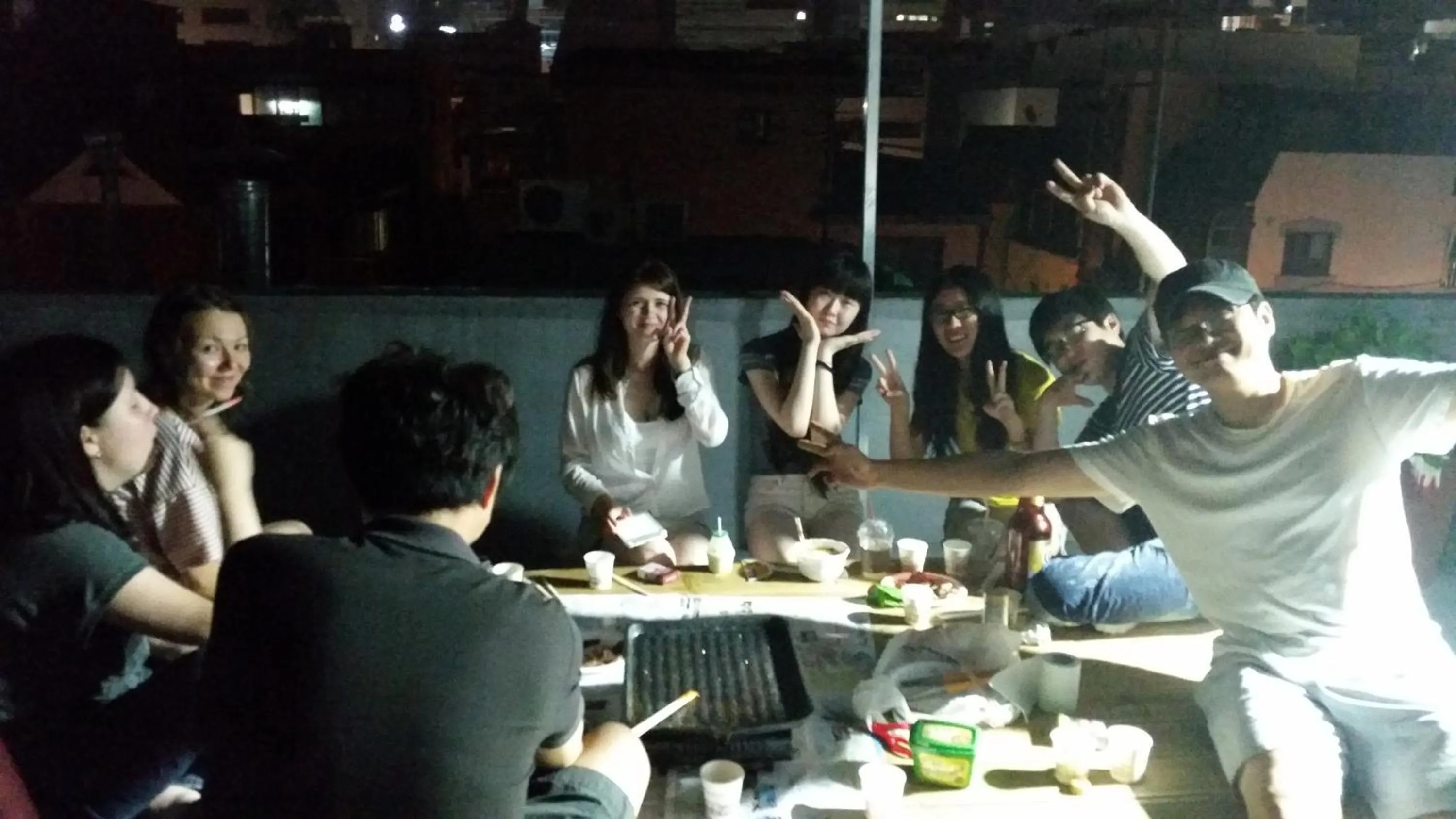 Night in Able Guesthouse Hongdae