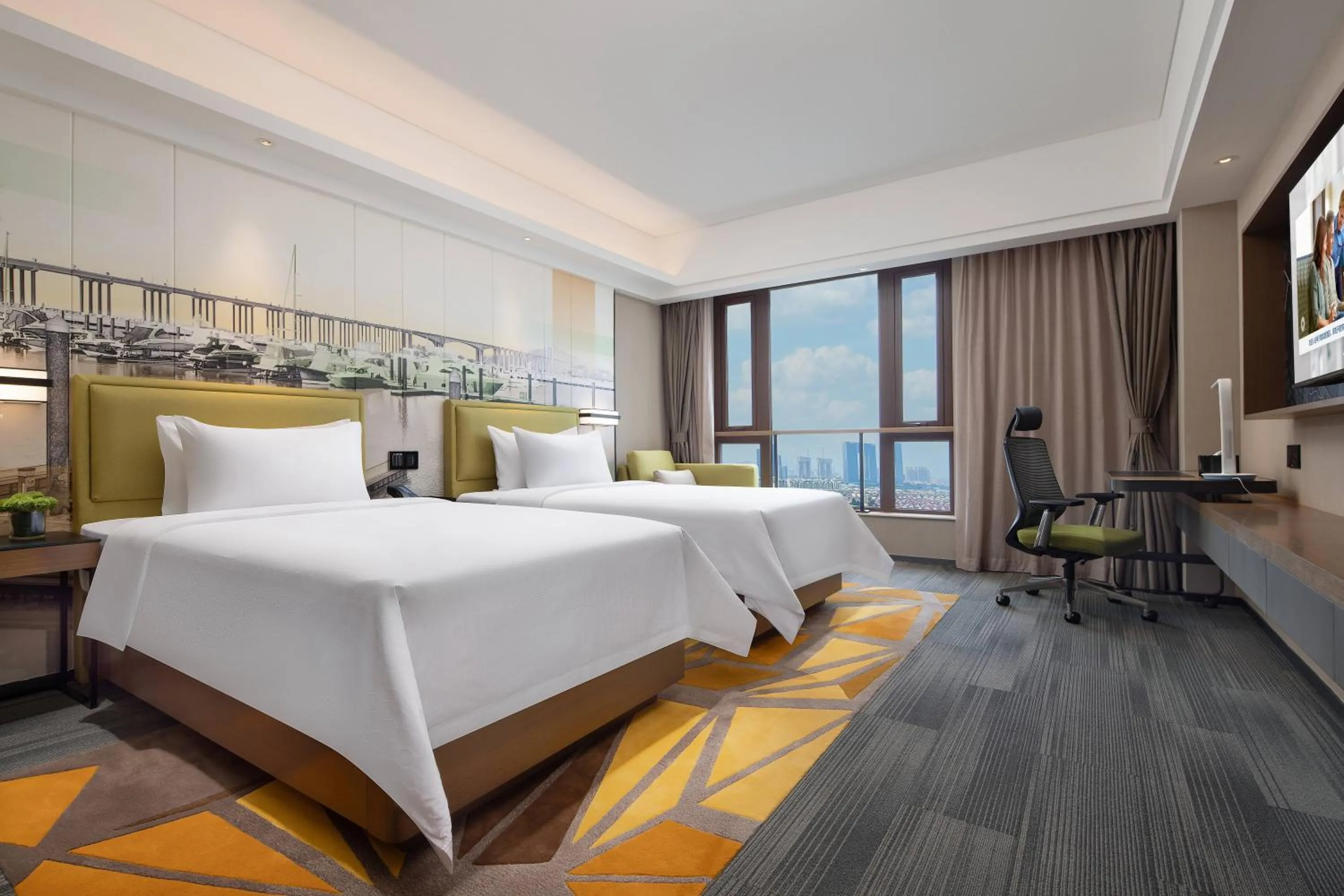 Bedroom in Hampton by Hilton Guangzhou Luoxi