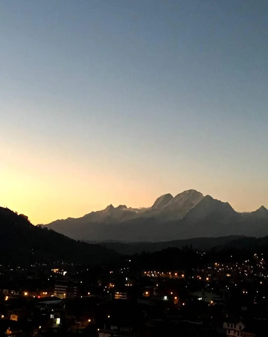 Mountain view in Hotel de Turistas Huaraz